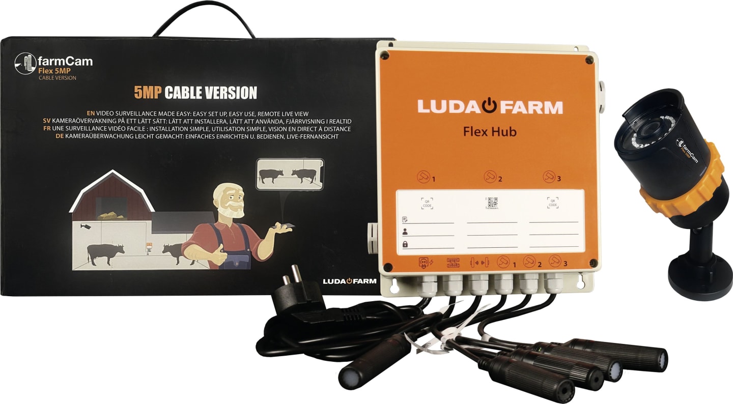 LUDA.FARM IP-Kamera "FarmCam Flex 5MP" für die Überwachung von Ställen und Hofbereichen, 1134