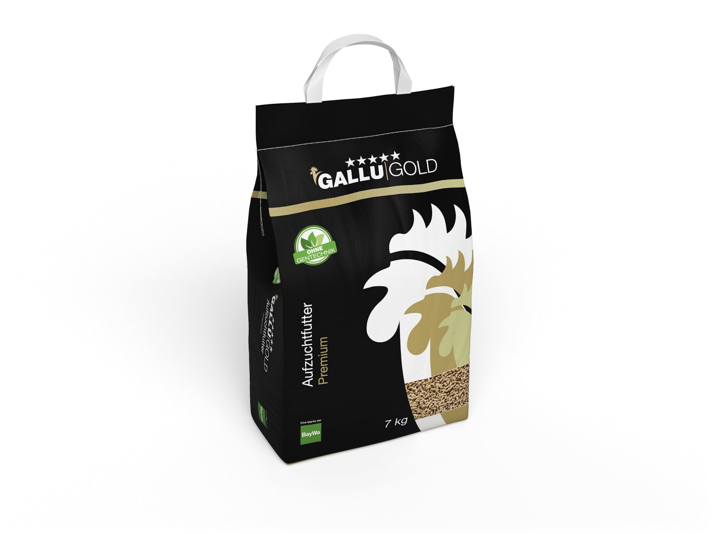 GALLUGOLD Junghennenkorn C Premium OG (Kleinpackung) mit Kokzidiostatikum zur Aufzucht von Junghennen, Junghennenfutter Pellet 7 kg Sack