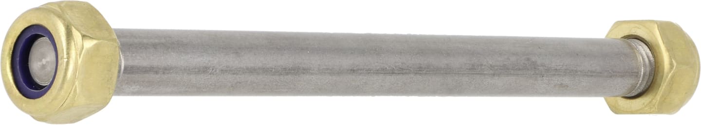 Suevia Achse 8 x 106 mm Messing, mit Muttern, für Tränkebecken Mod. 15, 115, 102.0157