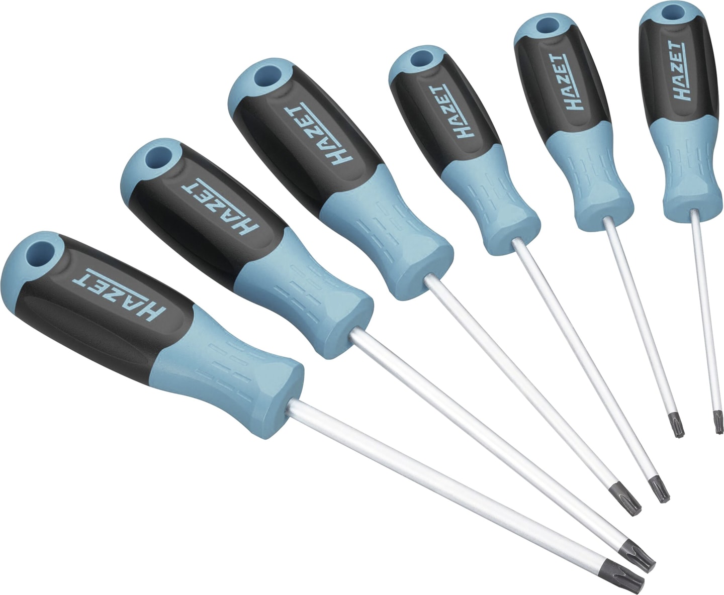 Hazet® Schraubendrehersatz TORX®, 6-teilig, Aufhängeloch im Griff, 811T/6