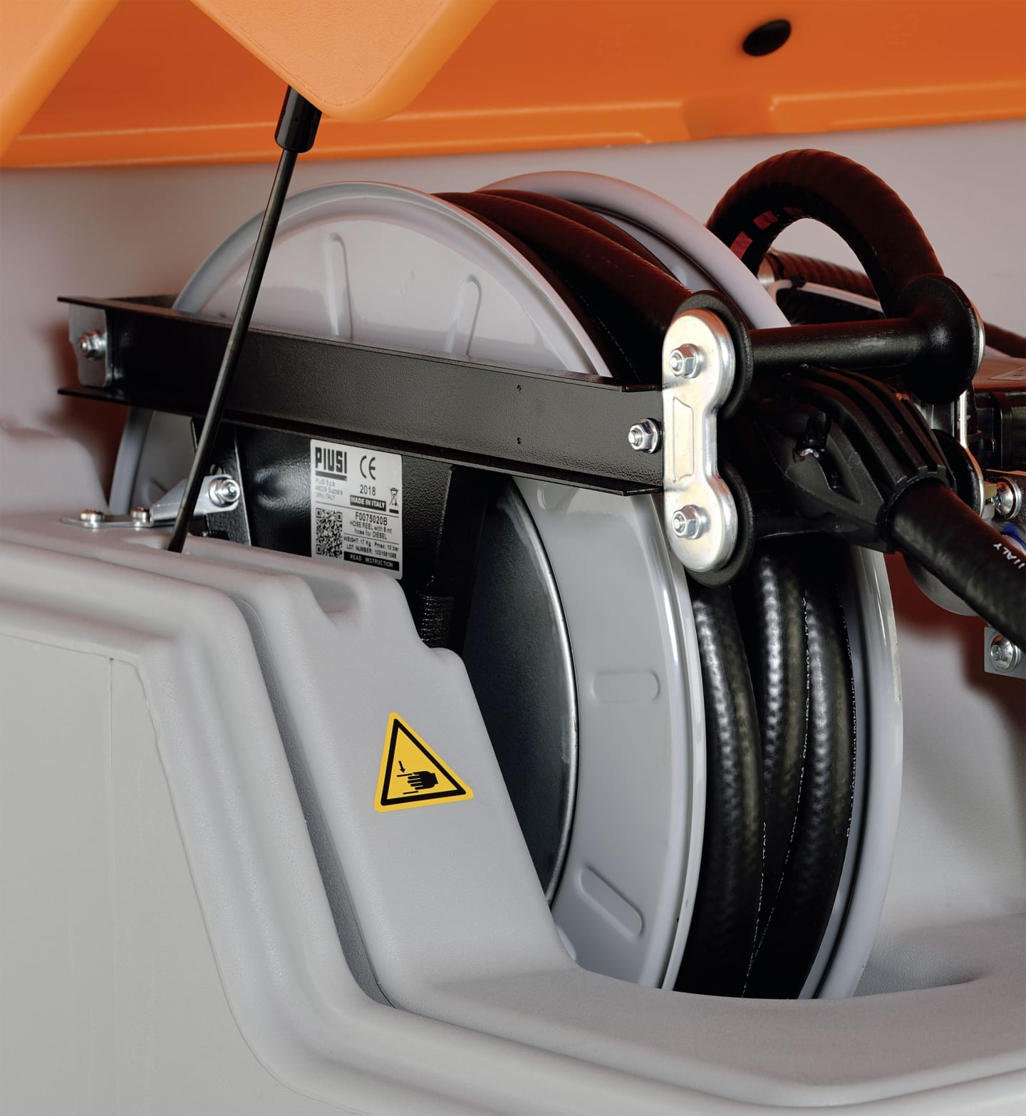 Cemo Schlauchaufroller 15 m, für Schmierstoffe, für Tankanlage Cube Indoor Basic, Indoor Premium, Outdoor Premium, 10423