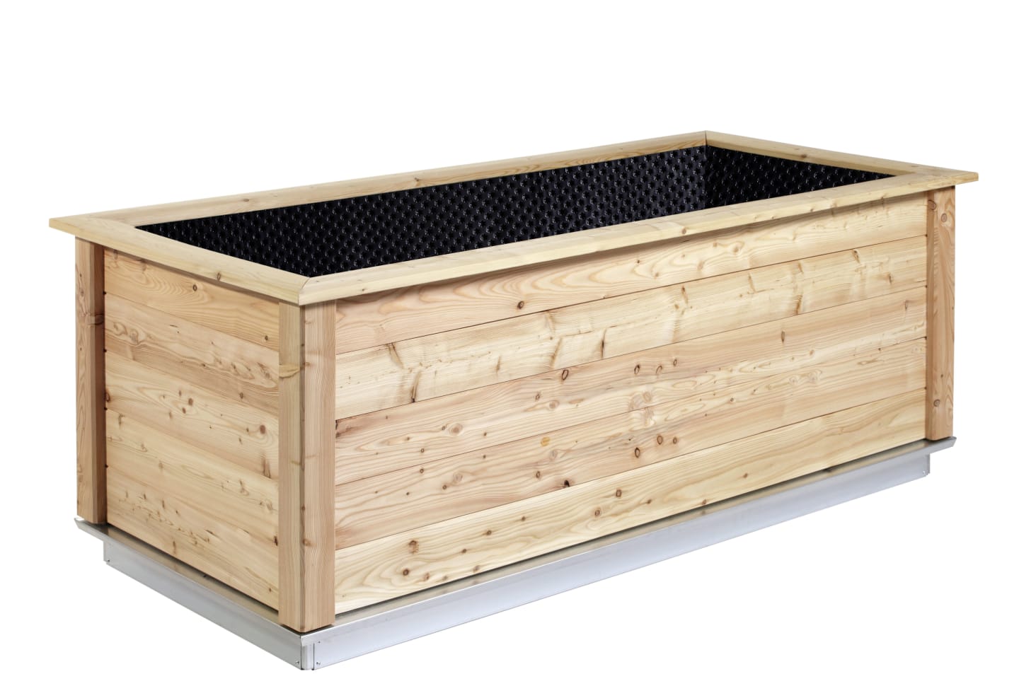 KGT Holz-Hochbeet Woody 0,99 x 2,14 x 0,79 m Typ 210 natur Füllmenge 1.400 l