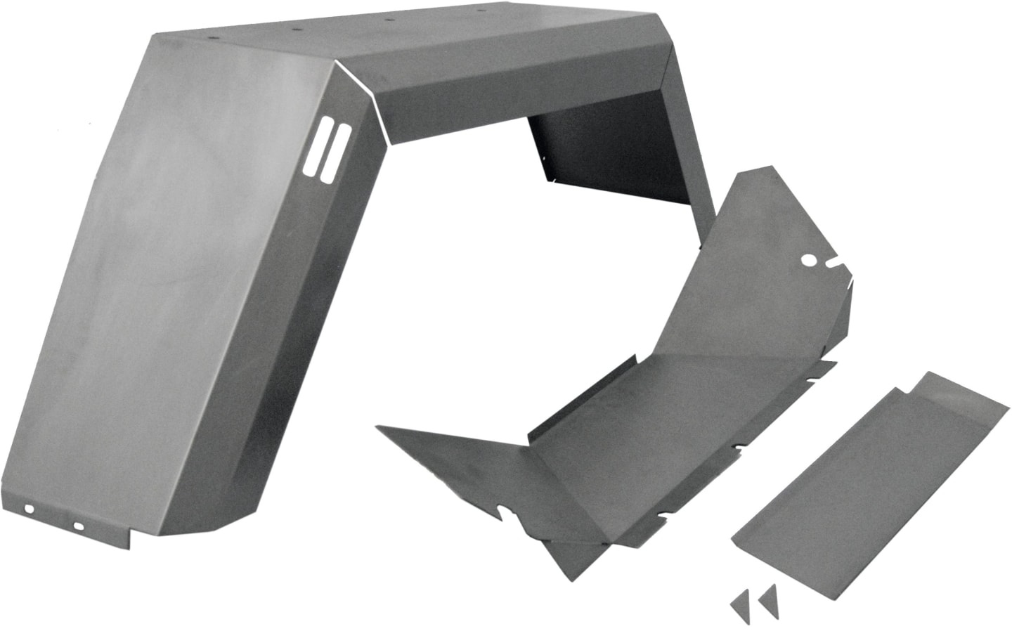 Reparatursatz links/rechts, für Kotflügel hinten Traktor Fendt Geräteträger F 345 GT – F 380 GT