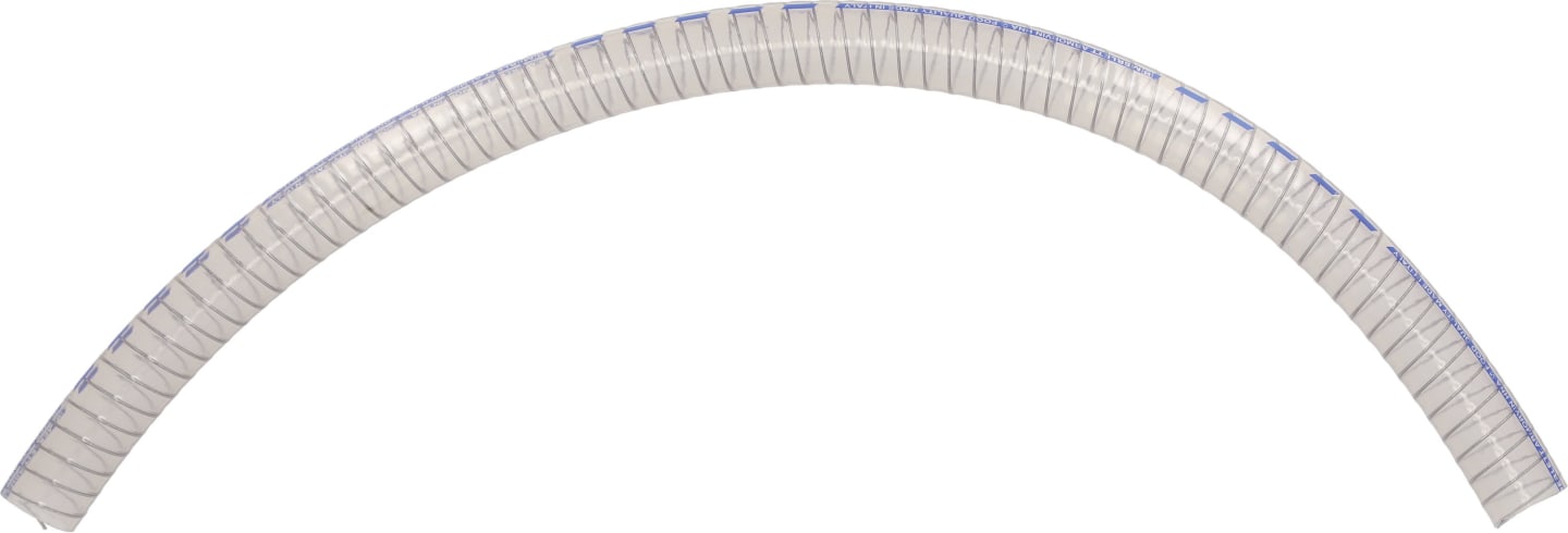 Holder Saugschlauch 30 mm; 40 mm x 4 mm, PVC (Polyvinylchlorid), klar, bräunlich, mit Spirale, 025555
