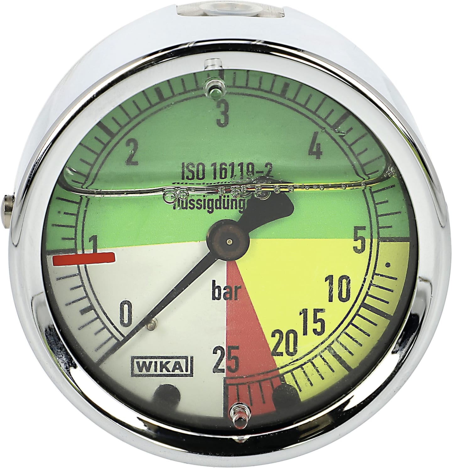Holder Manometer 0 bis 25 bar 1/4" AG hinten, Ø 63 mm, flüssigdüngerfest, 029245