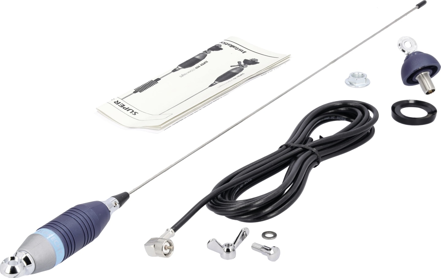 albrecht MIDLAND® Funkantenne "Super 70 Blue Line" Leistung max. 5 W, Länge 700 mm, 67181