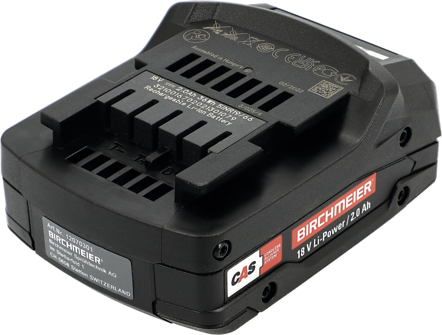 Birchmeier® Ersatzakku 18 V/2,0 Ah Li-Power, für Spritze REA, REC, REX, A 50 AC1, Akku-Pumpe BM 1035 AC1, 12070301