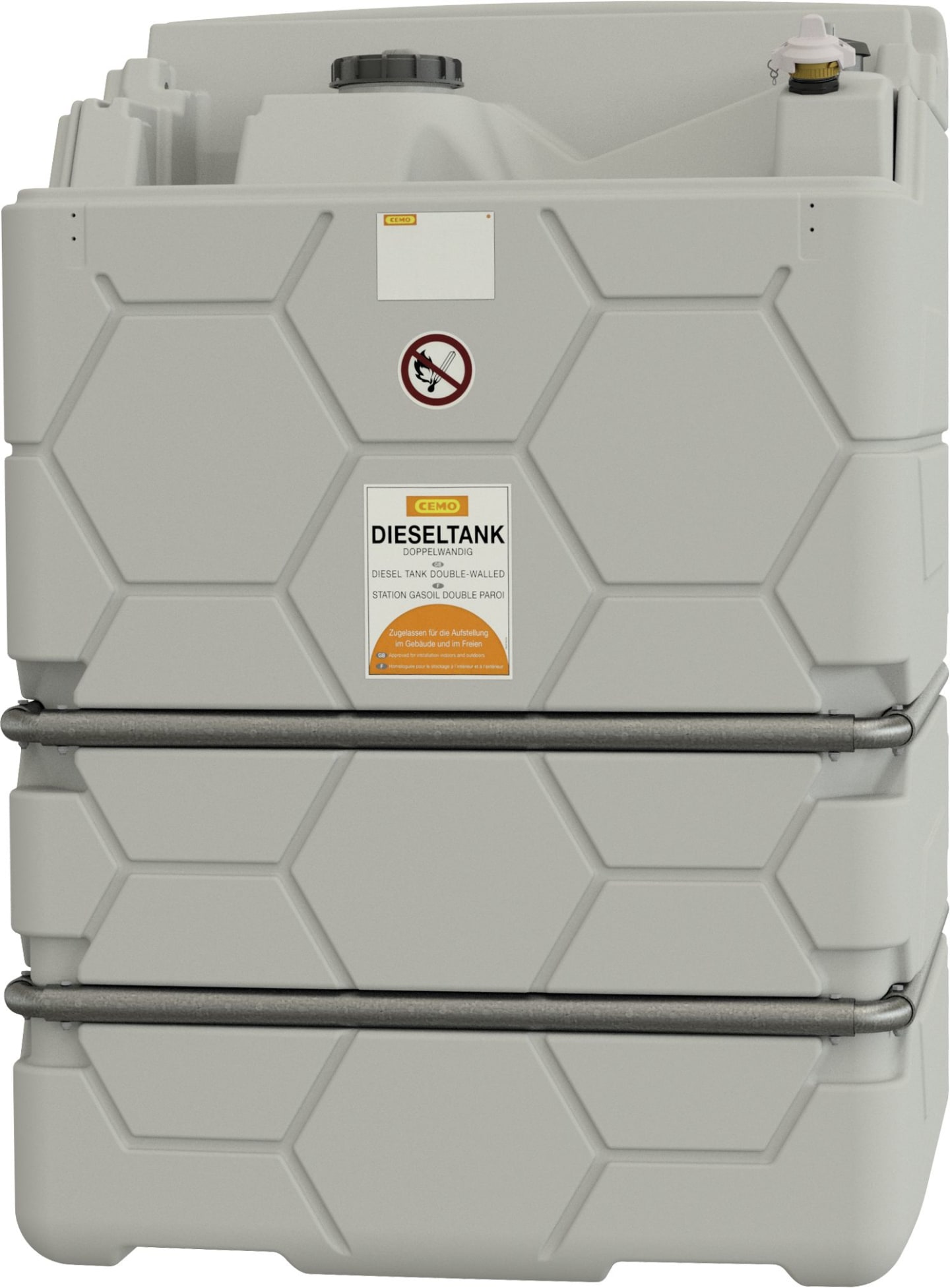 Cemo Erweiterungstank "Cube Indoor Basic" 1.500 l Erweiterungseinheit II, für Diesel, für Tankanlage Cube Indoor Basic, 10777