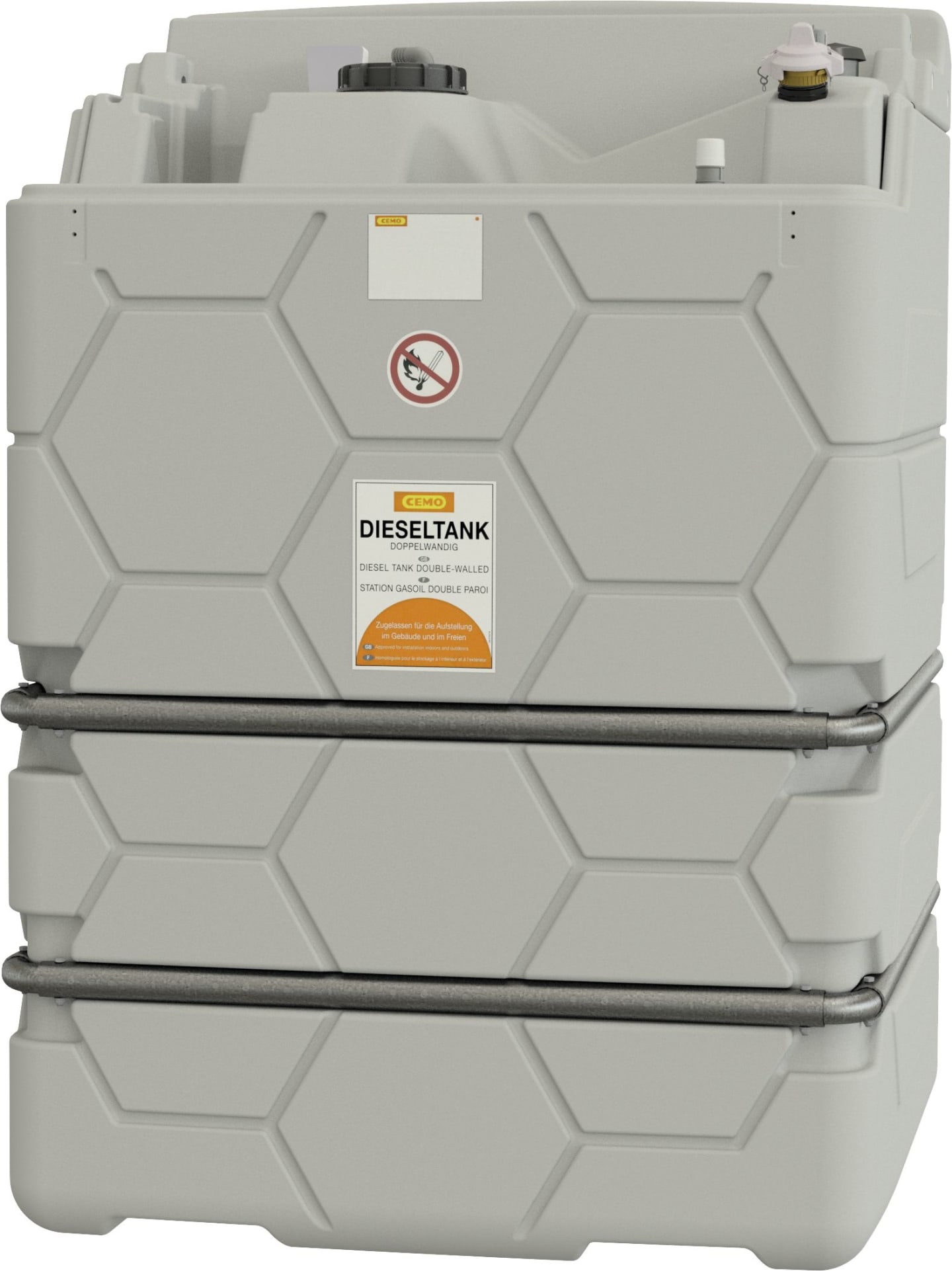 Cemo Erweiterungstank "Cube Indoor Basic" 1.500 l Erweiterungseinheit I, für Diesel, für Tankanlage Cube Indoor Basic, 10776