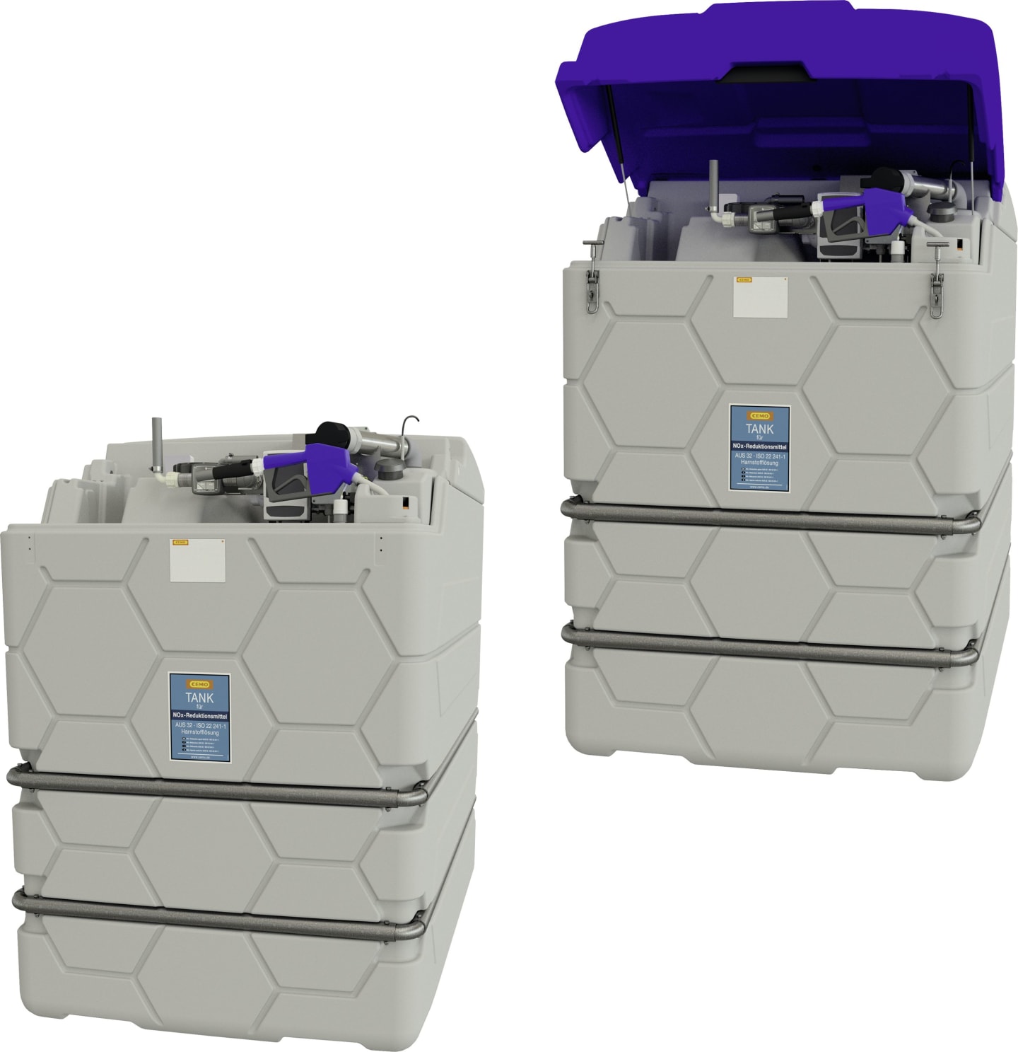 Cemo Tankanlage "Cube AdBlue® Indoor/Outdoor Basic" 2.500 l für AdBlue®, stationär, 230 V-Pumpe