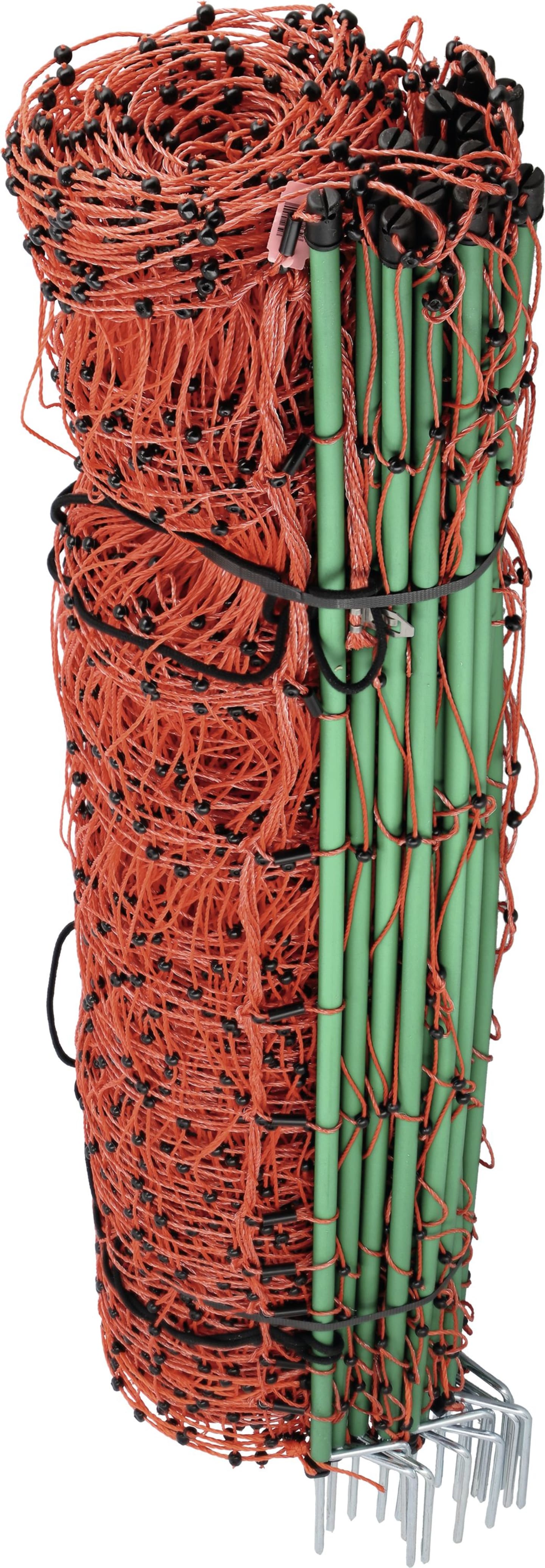 Patura Geflügelzaun 112 cm/50 m, orange, mit Doppelspitze, stromführend, 111230