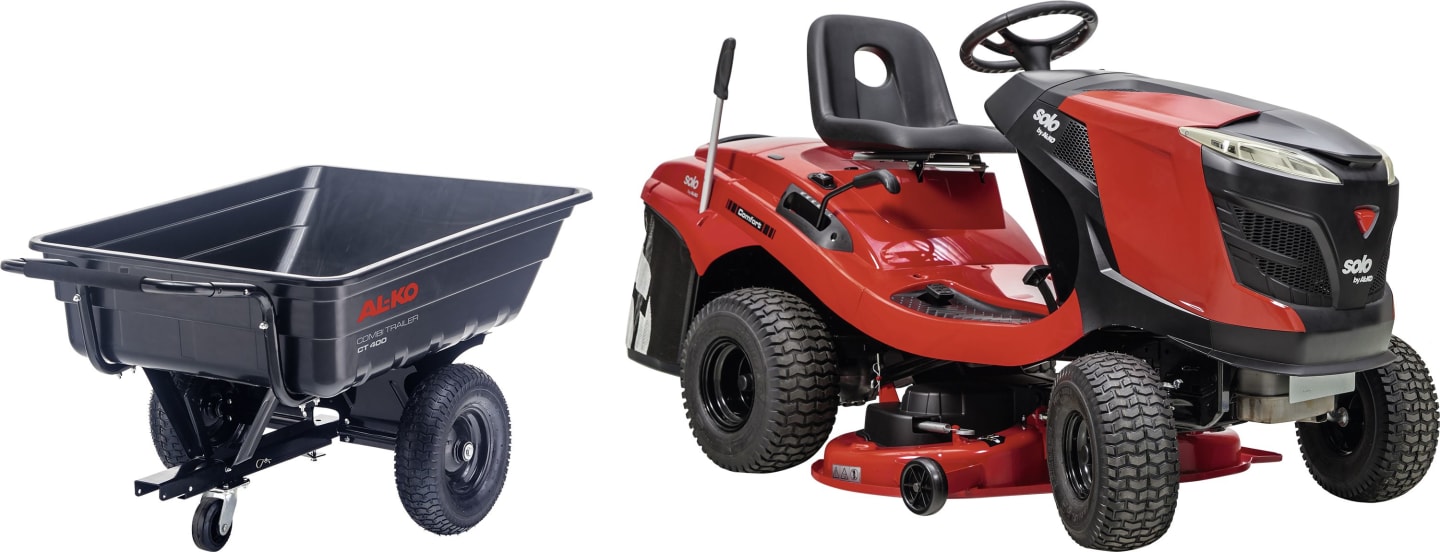 solo® by AL-KO Rasentraktor "T18-103.4 HD-A V2" 9,0 kW (12,4 PS), Schnittbreite 103 cm, mit Mähdeck und Combi Trailer "Comfort", 127726