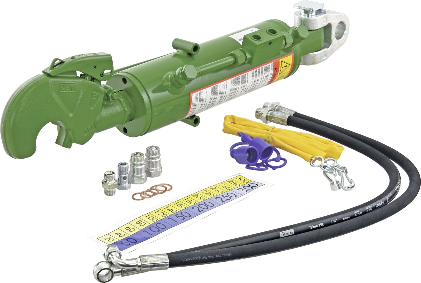 Hydraulischer Oberlenker Kat. 3 Länge 660 – 888 mm, mit Fanghaken und Gabelgelenk