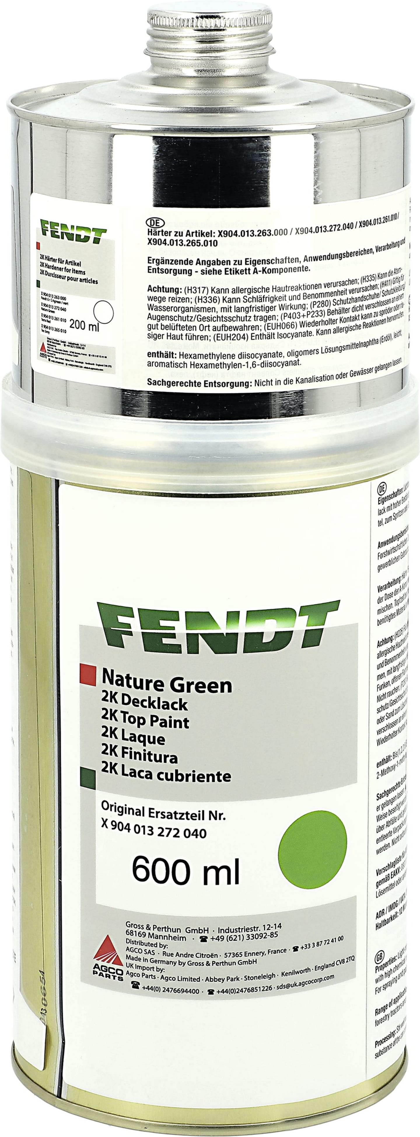 Fendt 2K-Fahrzeuglack Fendt Nature Green, 800 ml, X904013272040