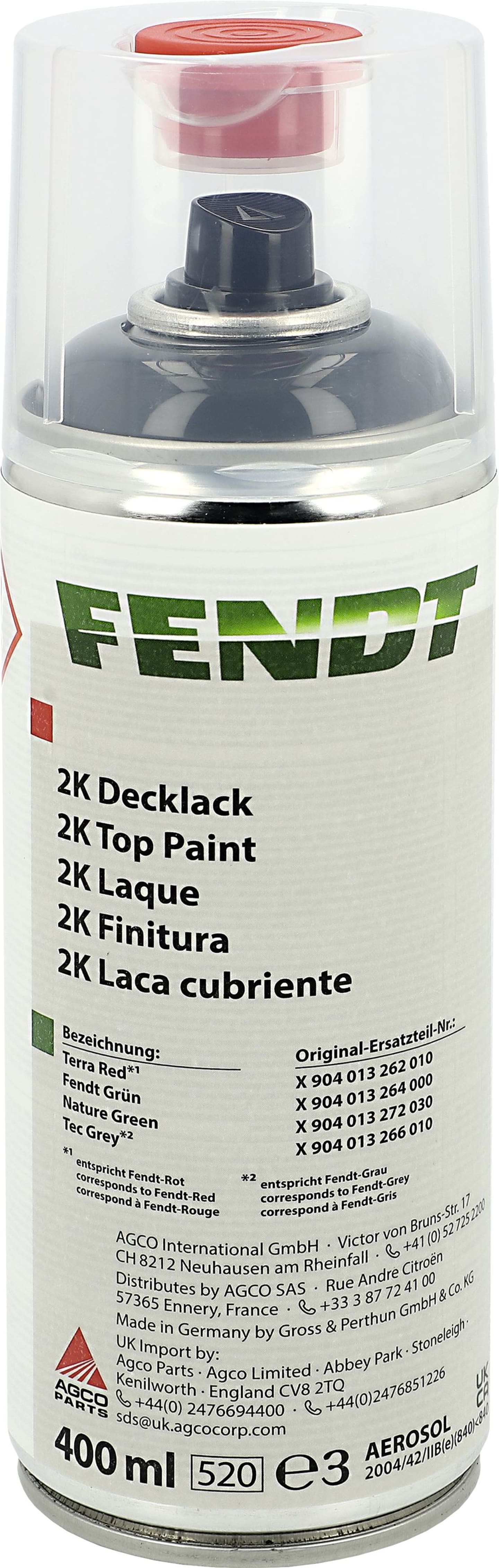 Fendt 2K-Fahrzeugspray Fendt grau, 400 ml, X904013266010