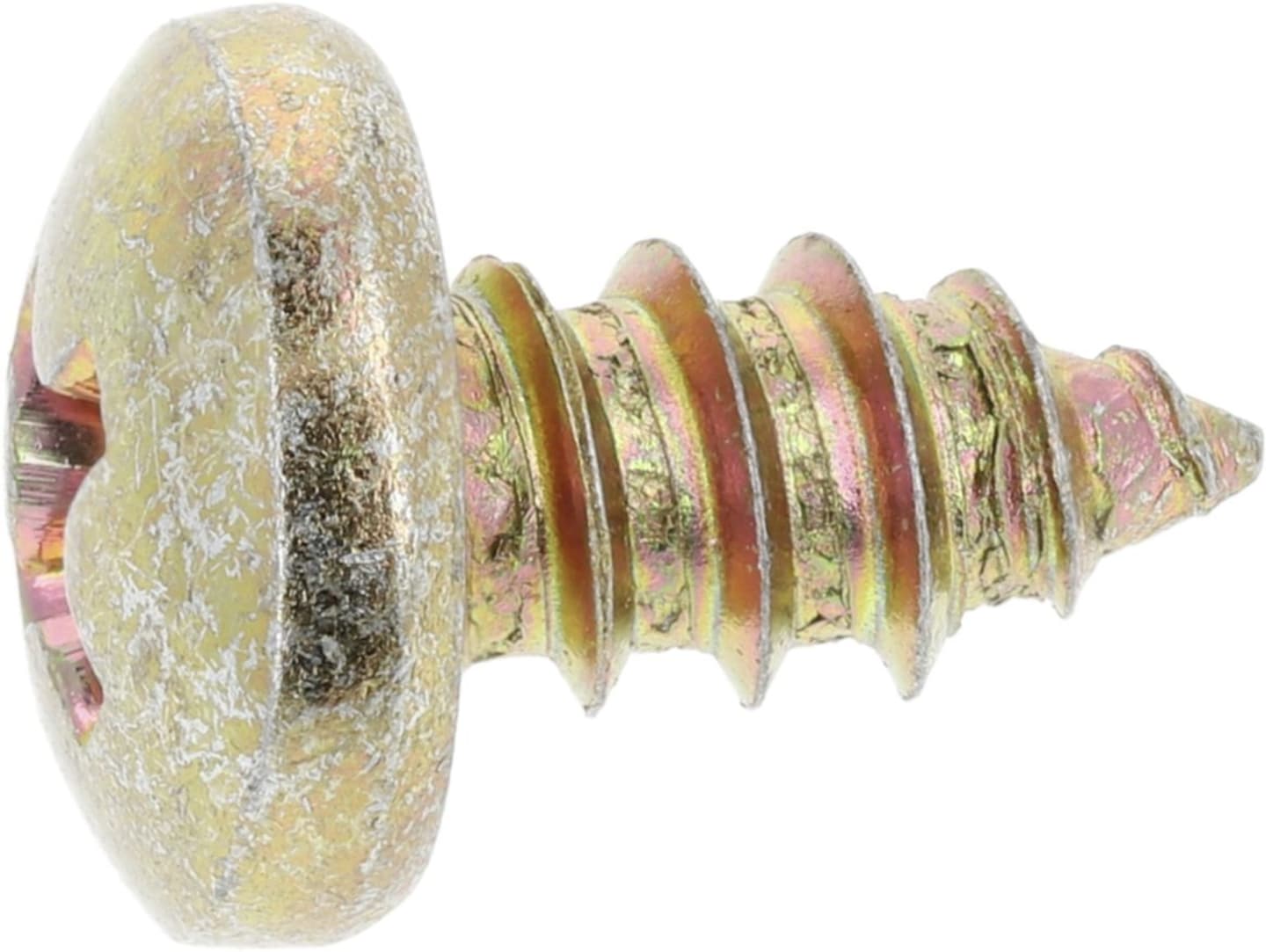 Fendt Blechschraube DIN 7981 4,8 x 9,5 mm, Stahl, verzinkt gelb (A3L), Linsensenkkopf, mit Spitze, X493812005000
