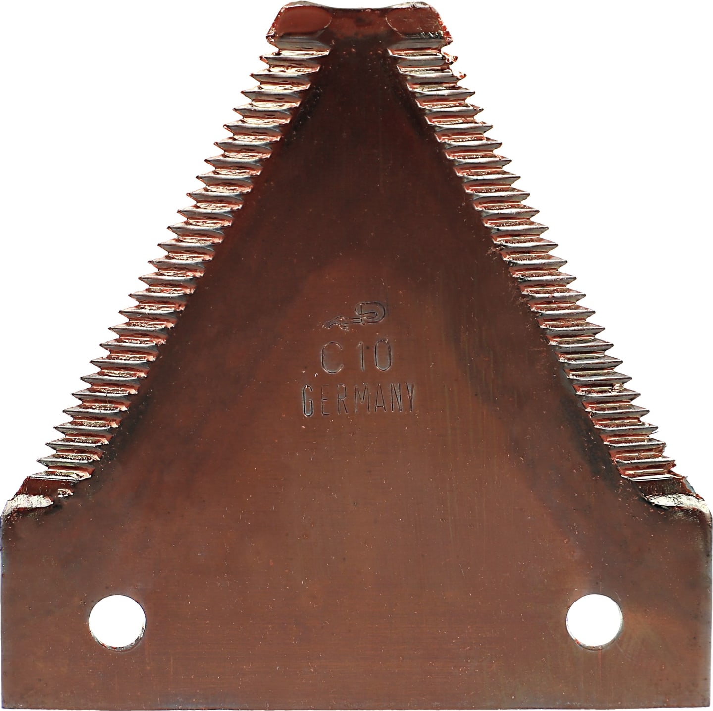 radura® Messerklinge "Standard" 75 x 76 x 2 mm, unten, gezahnt, fein (14 tpi), für Mähdrescher