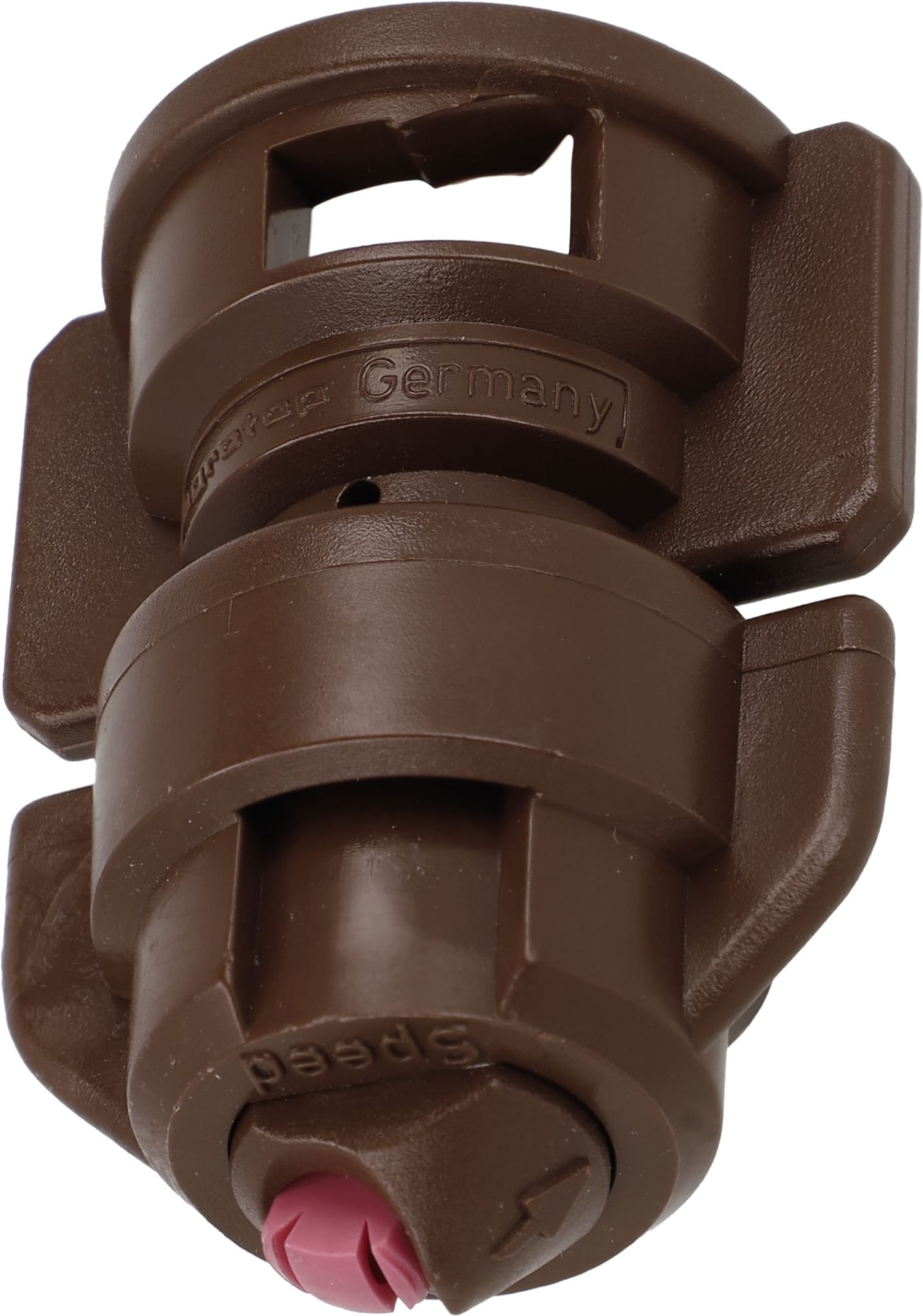 Agrotop Injektor-Doppel-Flachstrahldüse "TurboDrop® HiSpeed Standard", 110-050, braun, Kappe Standard, 14044