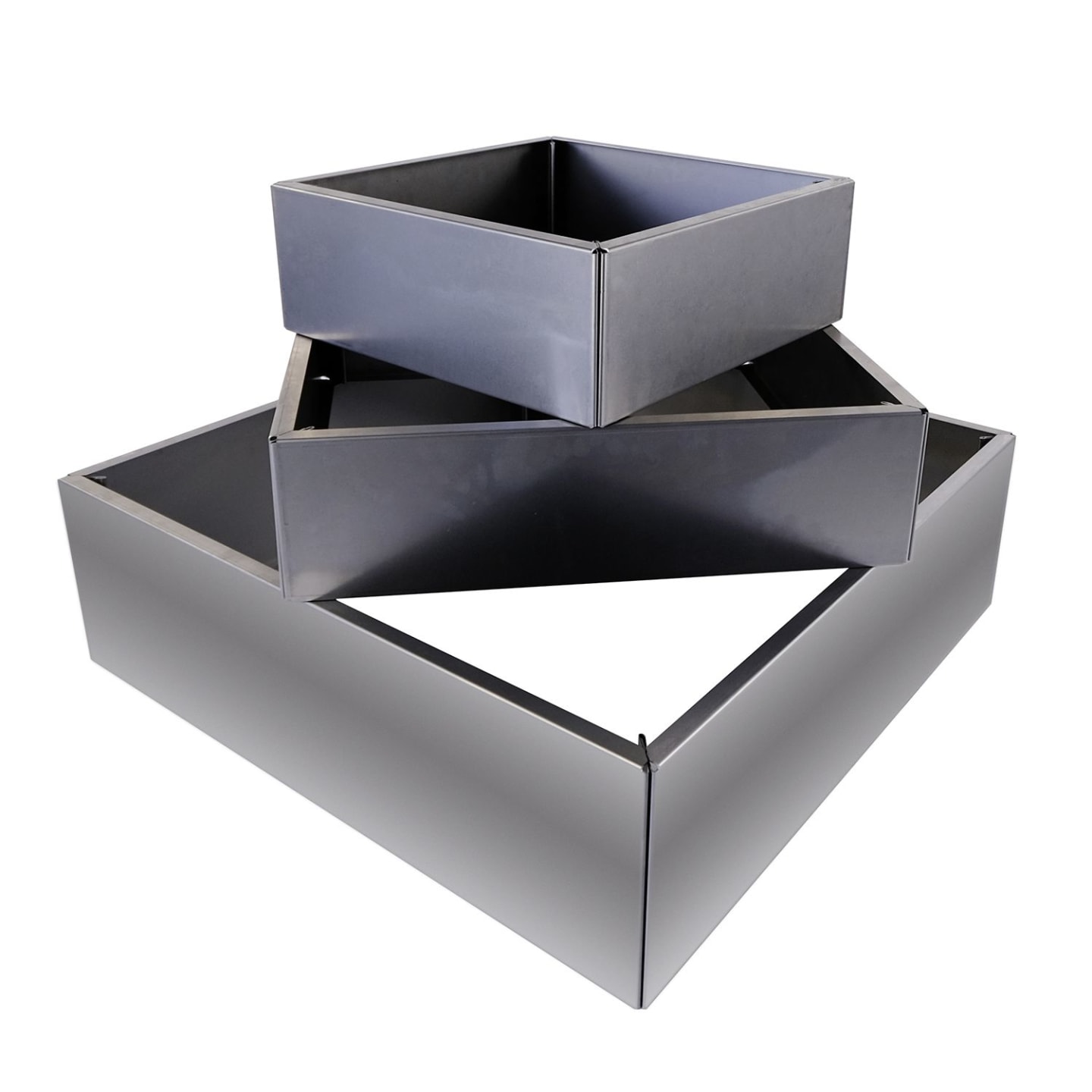 bellissa Turmbeet bestehend aus je 1 x Vertikalbeet L+M+S 100 x 100 x 70 cm braun Füllmenge 473 l