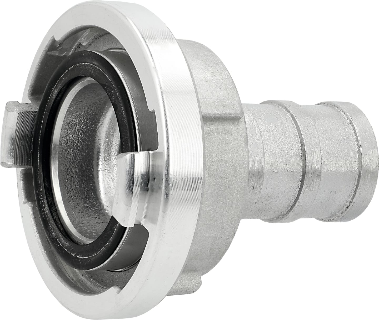 Hücobi Saugkupplung Storz, 52-C, Ø Tülle 42 mm, Aluminium, geschmiedete Knaggen, mit Schlauchtülle, 2103 052042