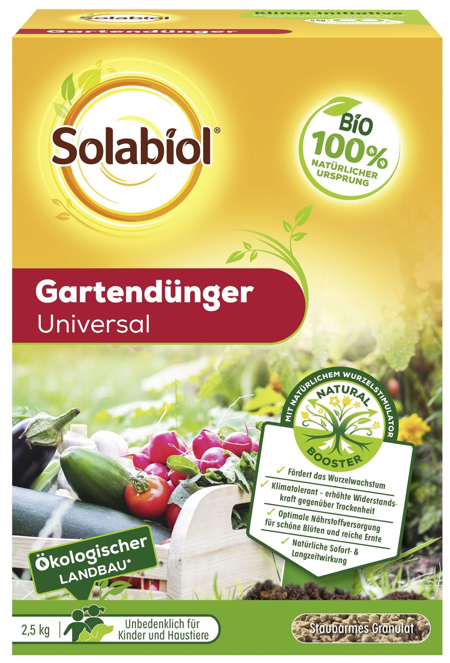 Solabiol Gartendünger 2,5 kg Karton