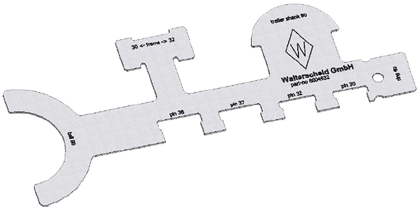 Walterscheid Prüflehre für Bolzenkupplungen KK80, ZO40, 8004932