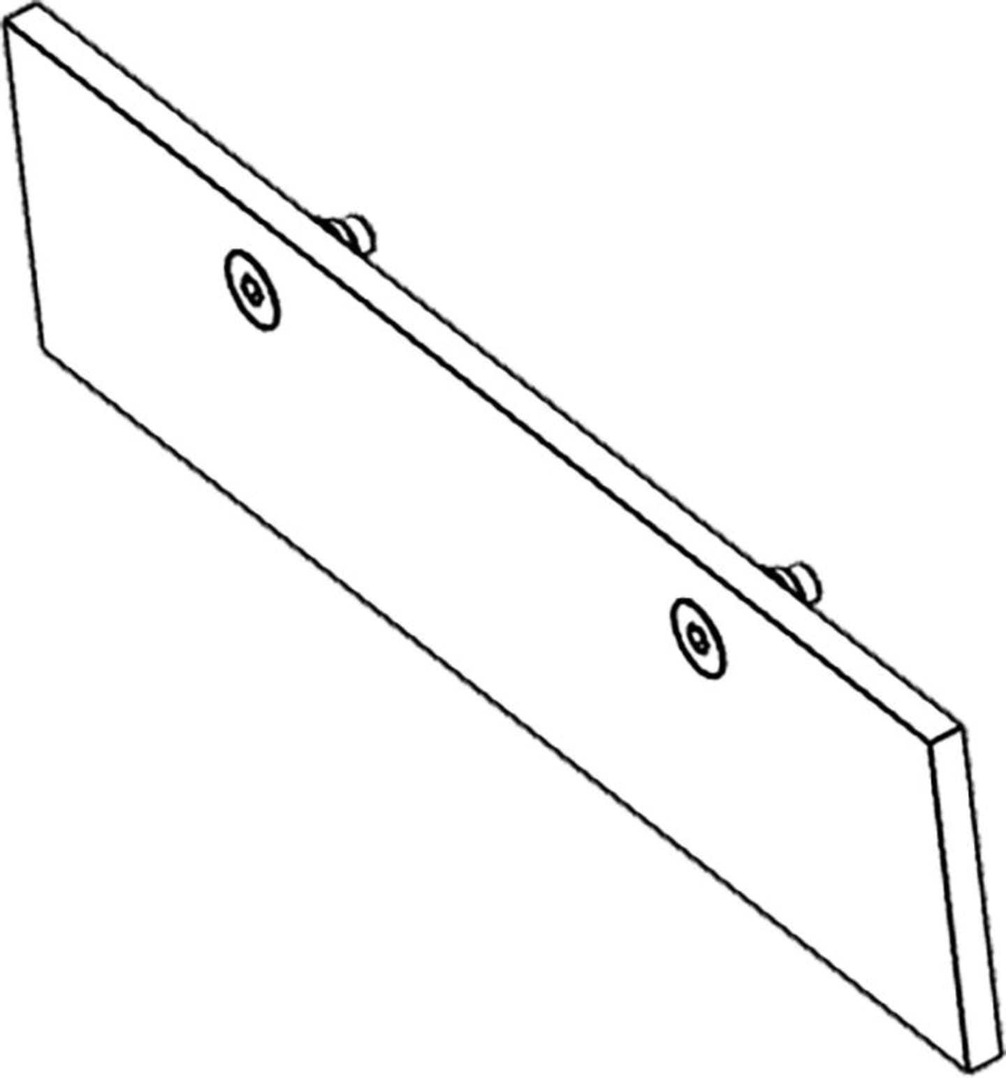 Wiedenmann® Schürfleiste Stahl mit Befestigungsteilen für Schneepflug Vario 3354, 1233040