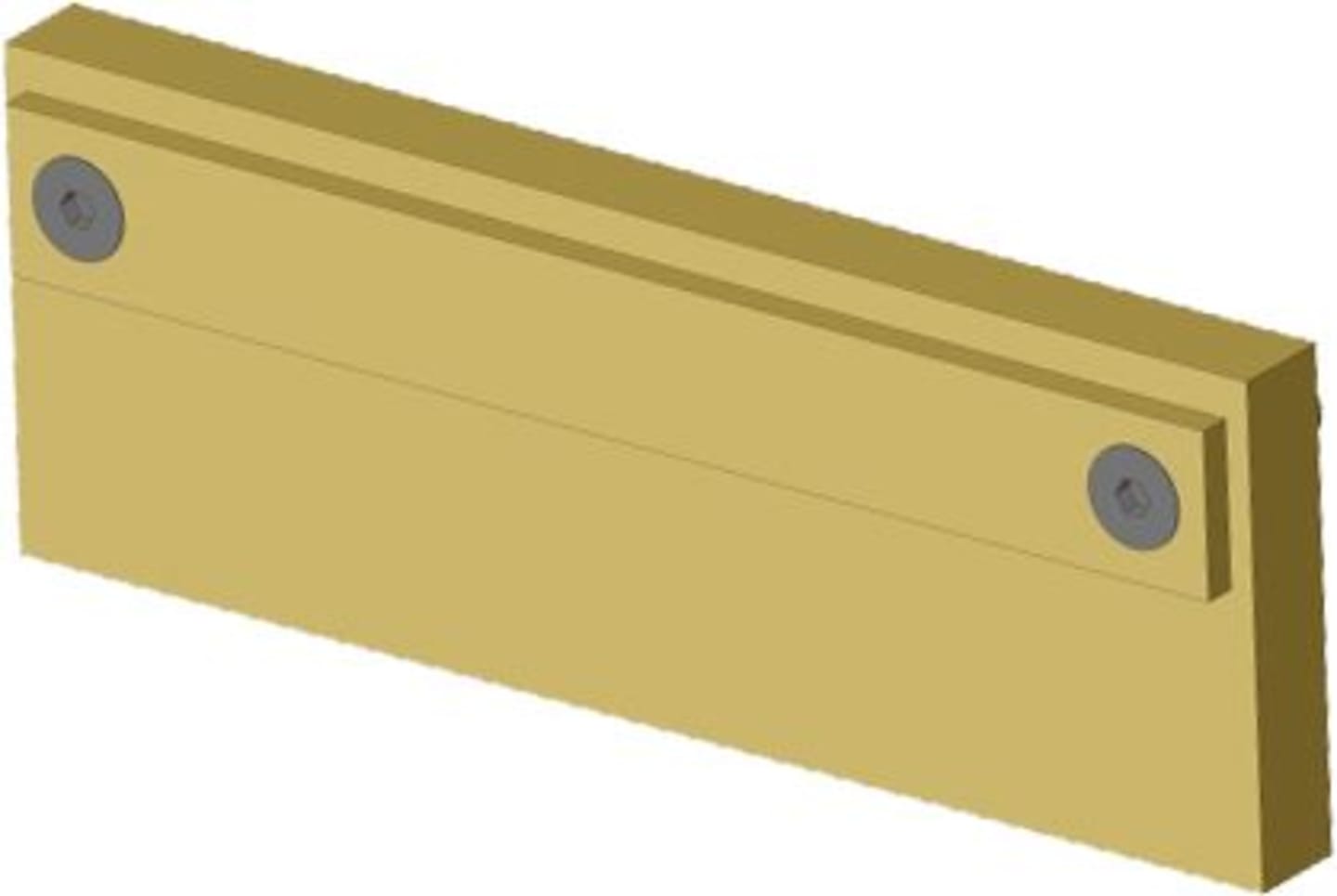 Wiedenmann® Schürfleiste Kunststoff mit Befestigungsteilen für Schneepflug Vario 3355, 1233070