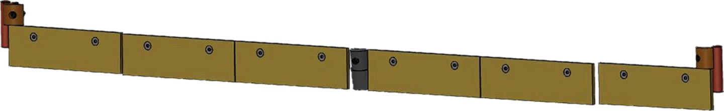 Wiedenmann® Schürfleiste Stahl mit Befestigungsmaterial für Schneepflug Vario Flex, 1252228
