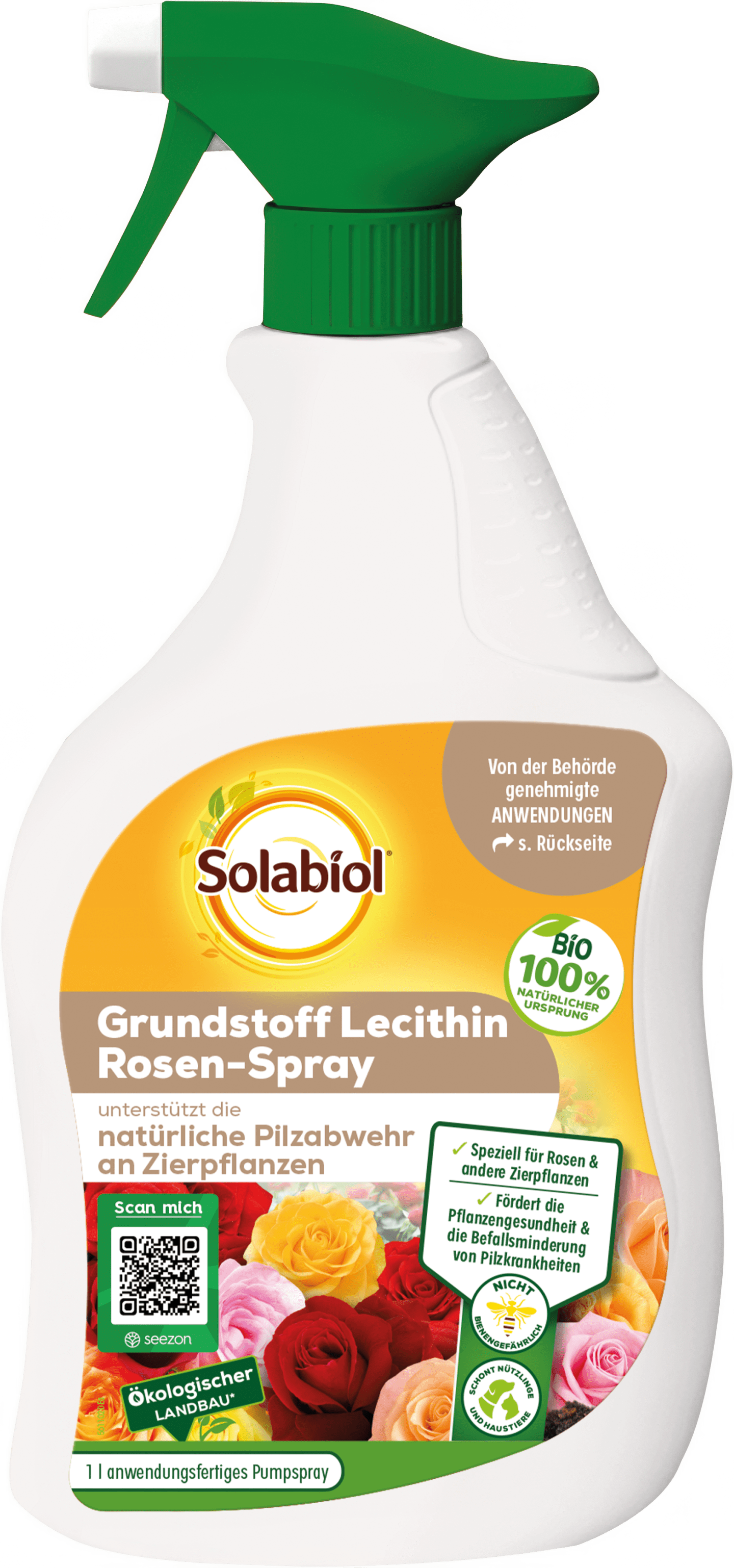 Solabiol Grundstoff Lecithin Rosen-Spray 1 l