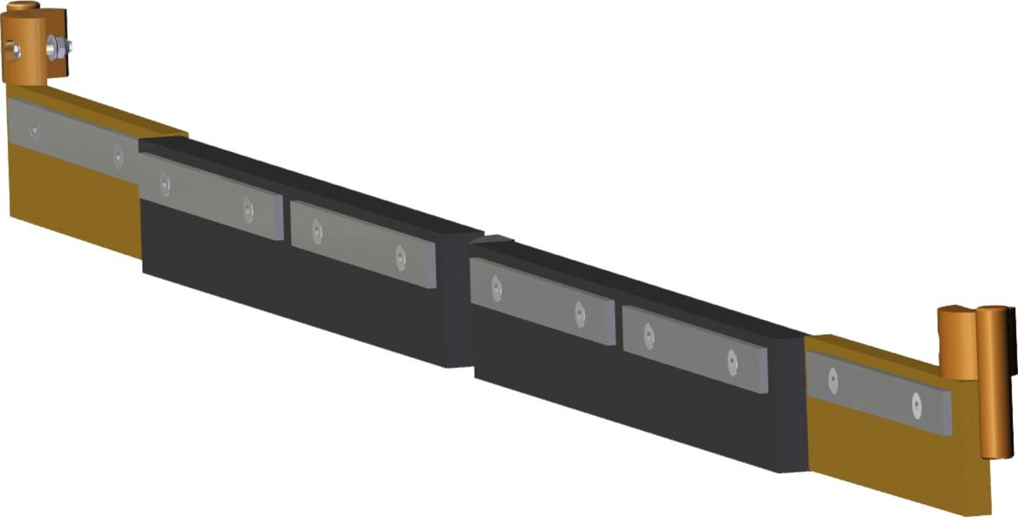 Wiedenmann® Schürfleiste Kunststoff mit Befestigungsteilen für Schneepflug Vario Flex, 1252223