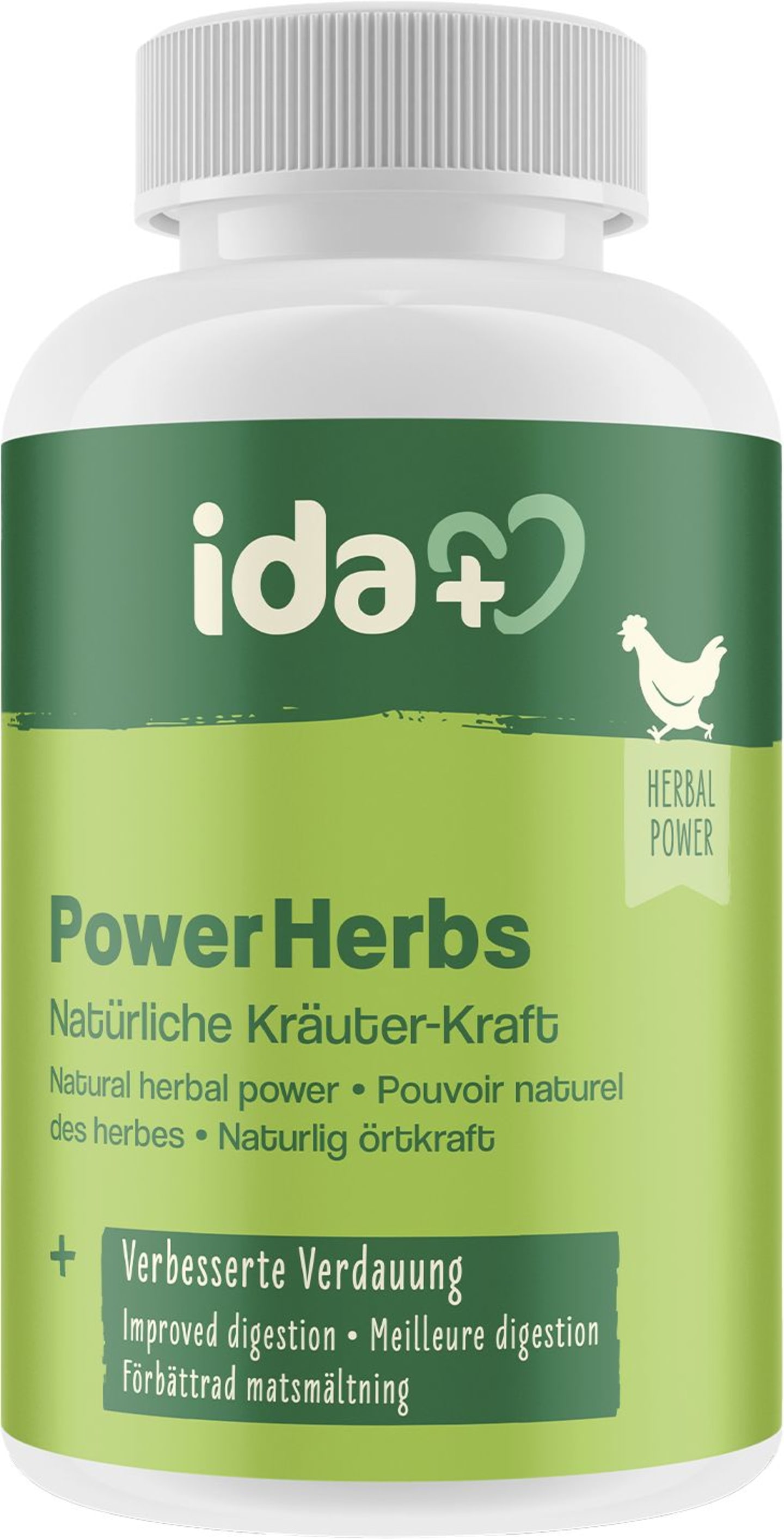 ida plus® Ergänzungsfuttermittel "PowerHerbs" 150 g für Hühner; Küken; Wachteln; Geflügel, 73186