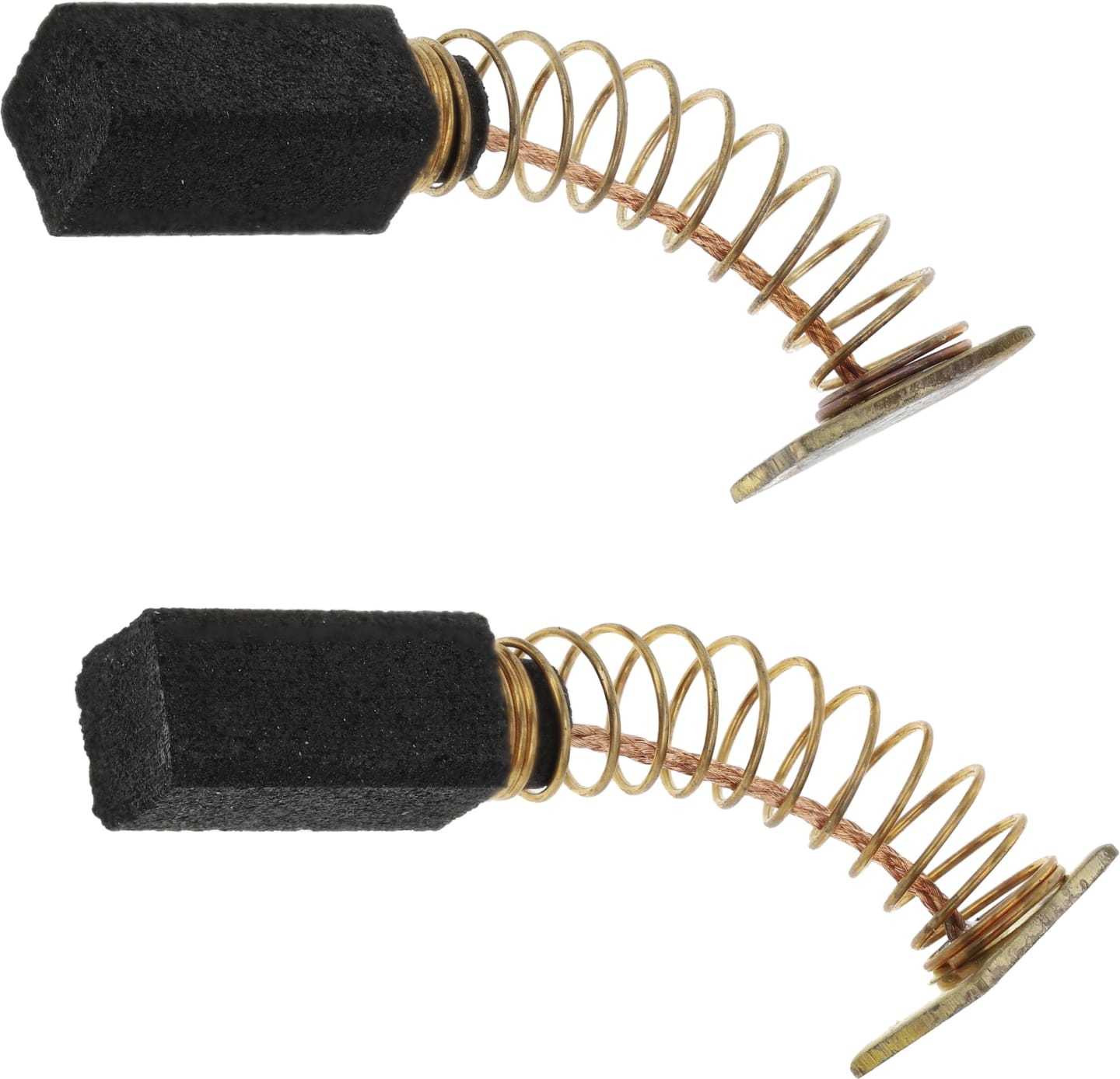 Kohlebürste Ø x L 6,0 x 18 mm, Anschluss viereckig, mit Druckfeder, für Heckenschere Little Wonder 1602DE, 1602SE, 2402DE, 2402SE, 2403SEL, 3002SE, 2 St.