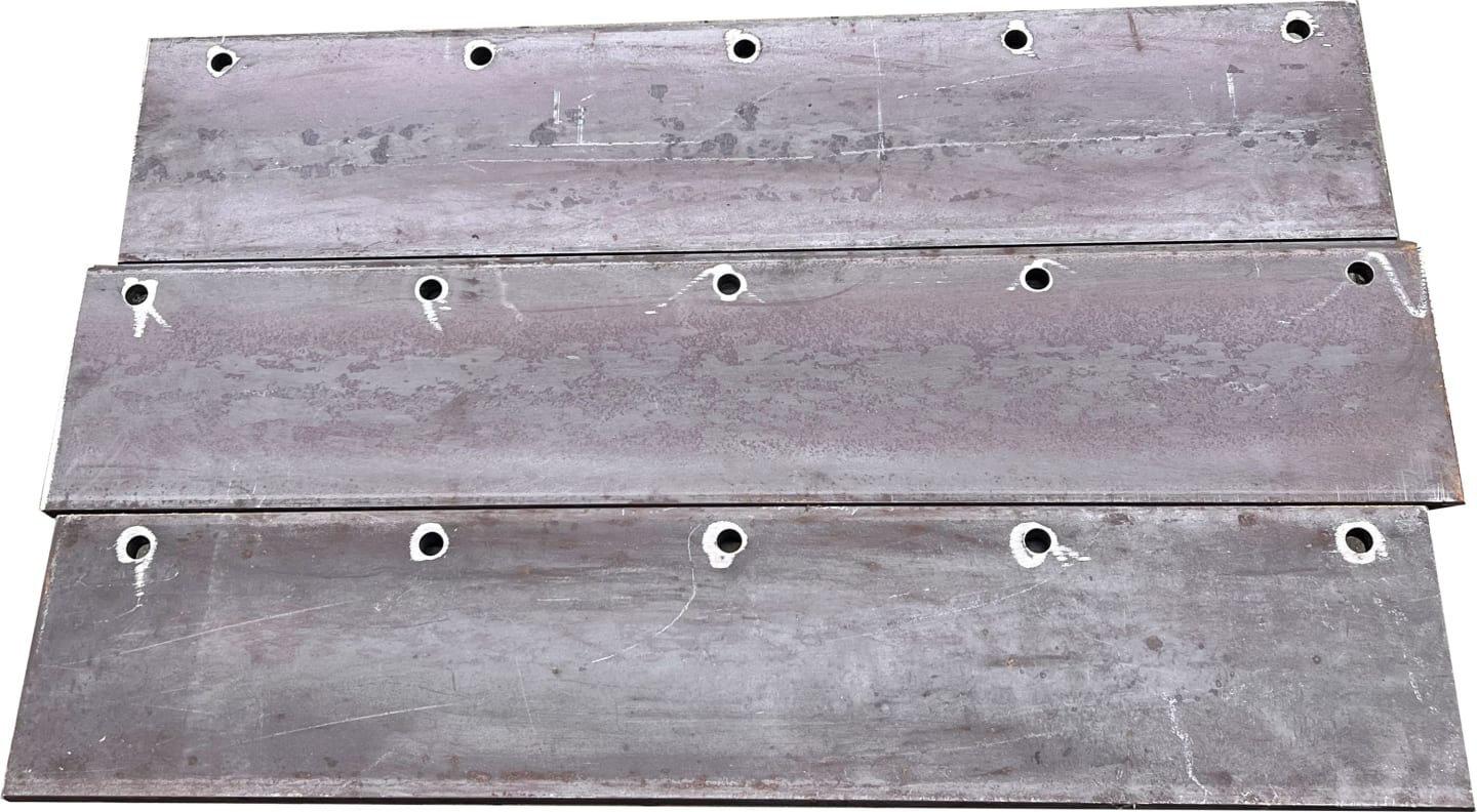 Schürfleistensatz für Kronberger / Hydrac LB-III-300, 2.665 x 200 mm, Stärke 20 mm, Stahl