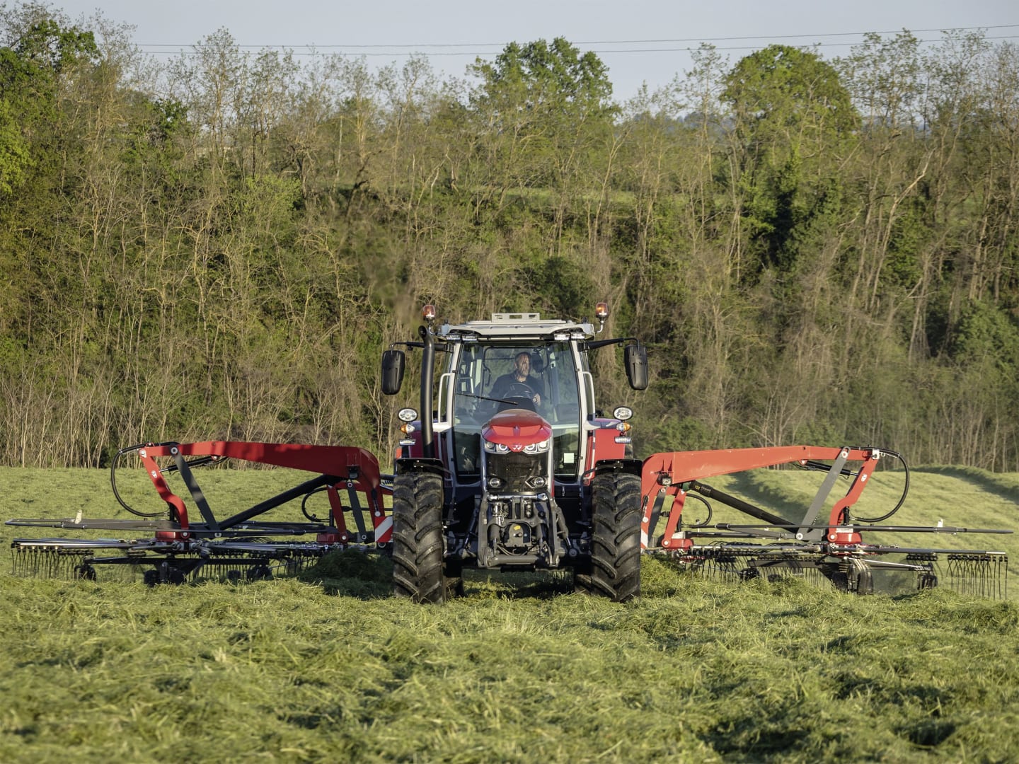 Massey Ferguson Schwader "MF RK Gen2" 4 Kreisel, Schwad mittig