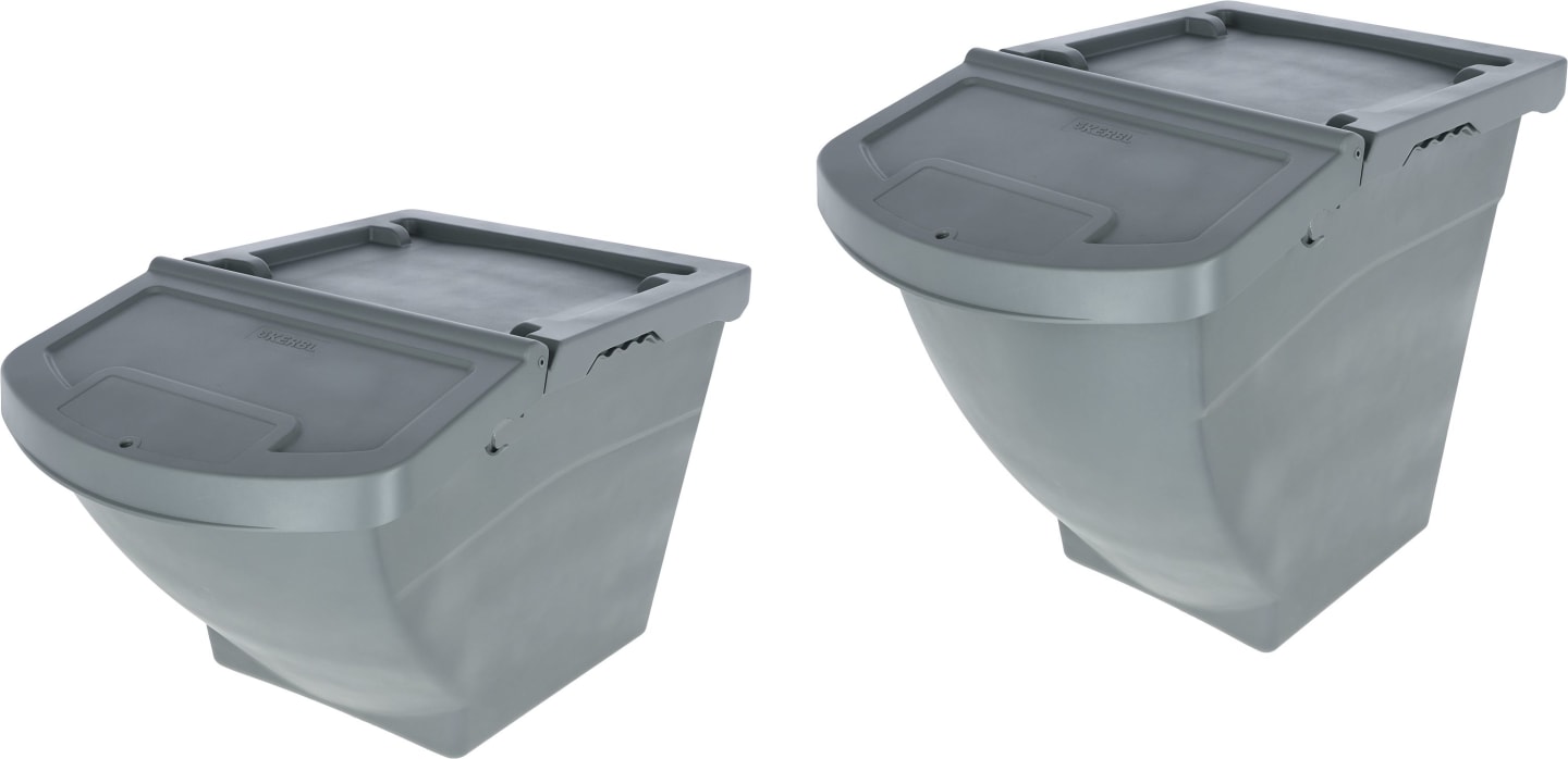 KERBL Futterbox stapelbar, mit Deckel