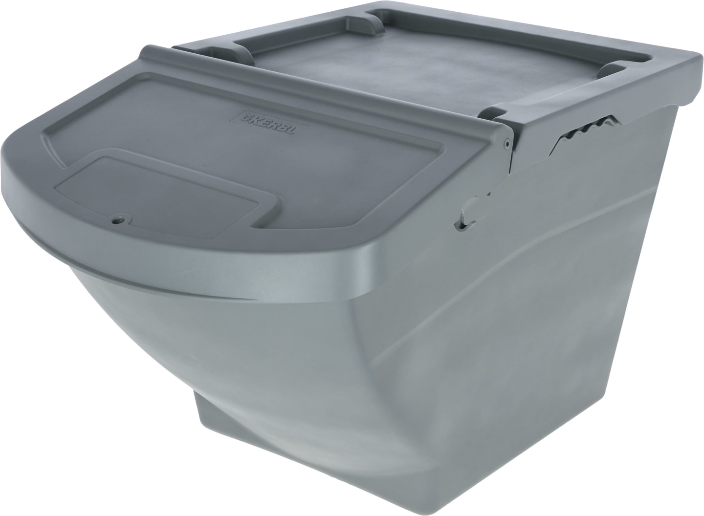 KERBL Futterbox 40 l, 390 x 345 x 578 mm, stapelbar, mit Deckel, für die Aufbewahrung von Tierfutter, Lebensmitteln o.ä., 3210252