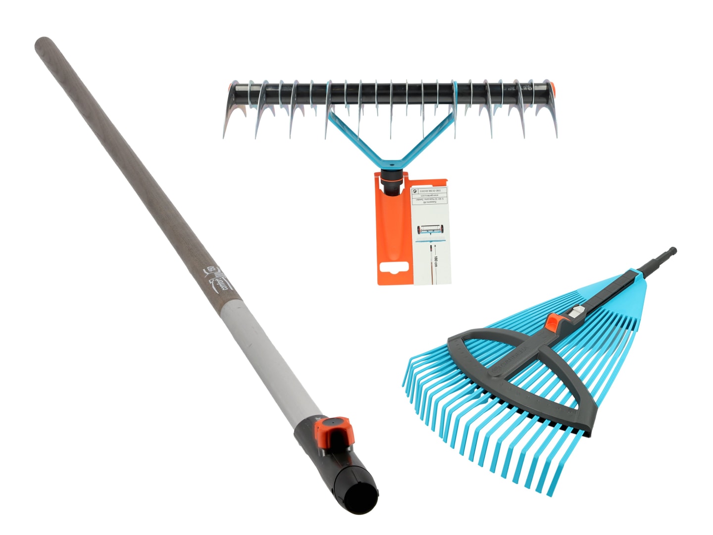 GARDENA VK-Set 5 CS Verstellbes+Schneid-Rech 35cm+CS Holzstiel 130cm