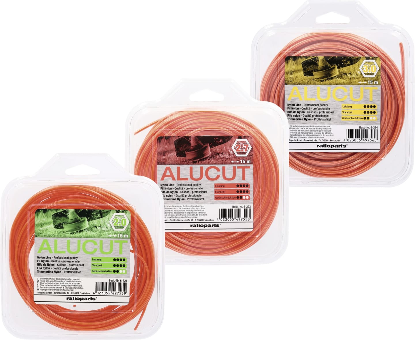 Mähfaden "Alucut" 6-Kant SB-Karte