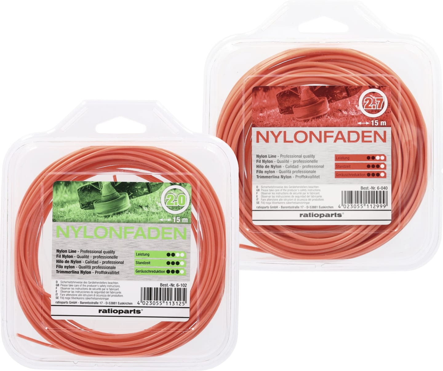 Mähfaden "Copolymer" rund SB-Karte