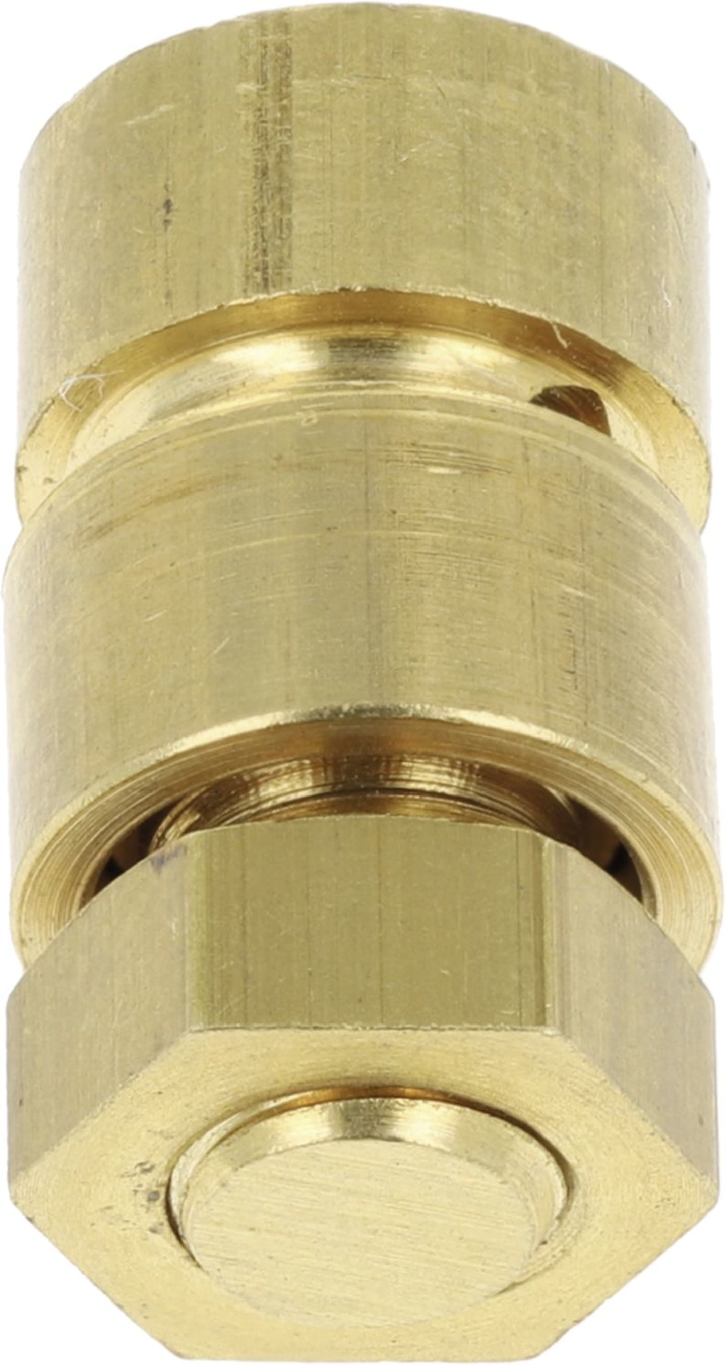 Schraubnippel Ø Schaft 8 mm, Länge 14 mm, montiert, mit Ring 8 x 4,5 mm und Mutter M 5