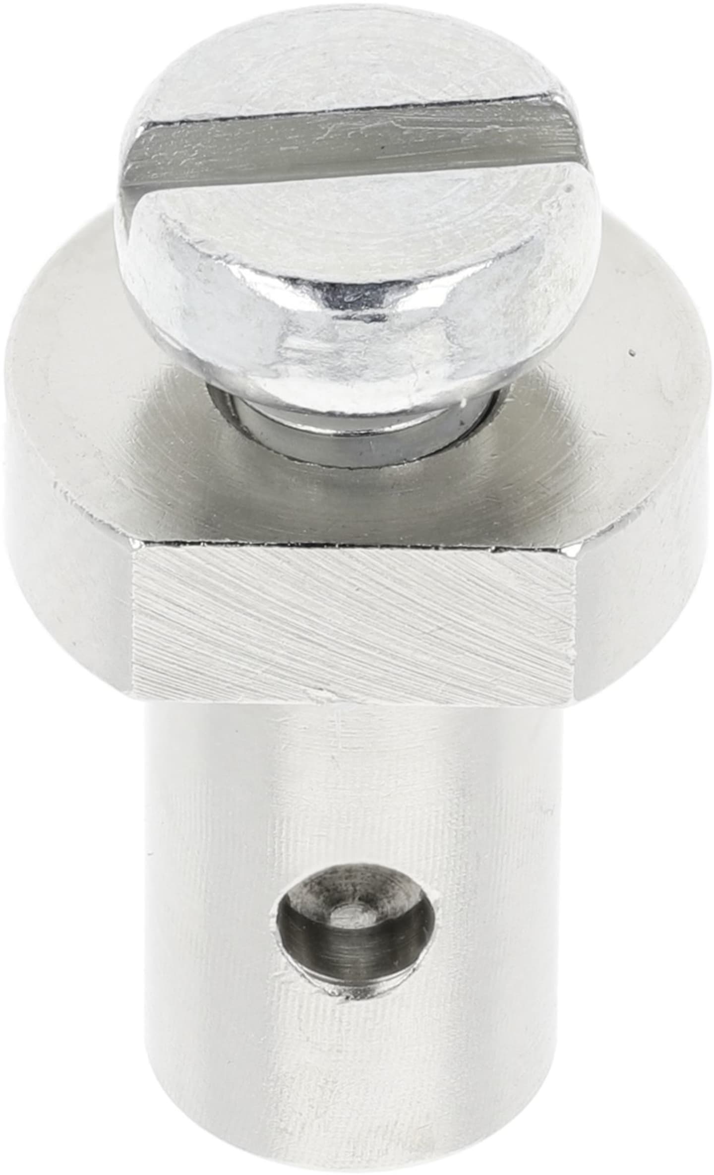 Schraubnippel Ø Kopf 8 mm, Ø Schaft 6 mm, Länge 13 mm, montiert, mit Schraube M 4 x 9,5 mm