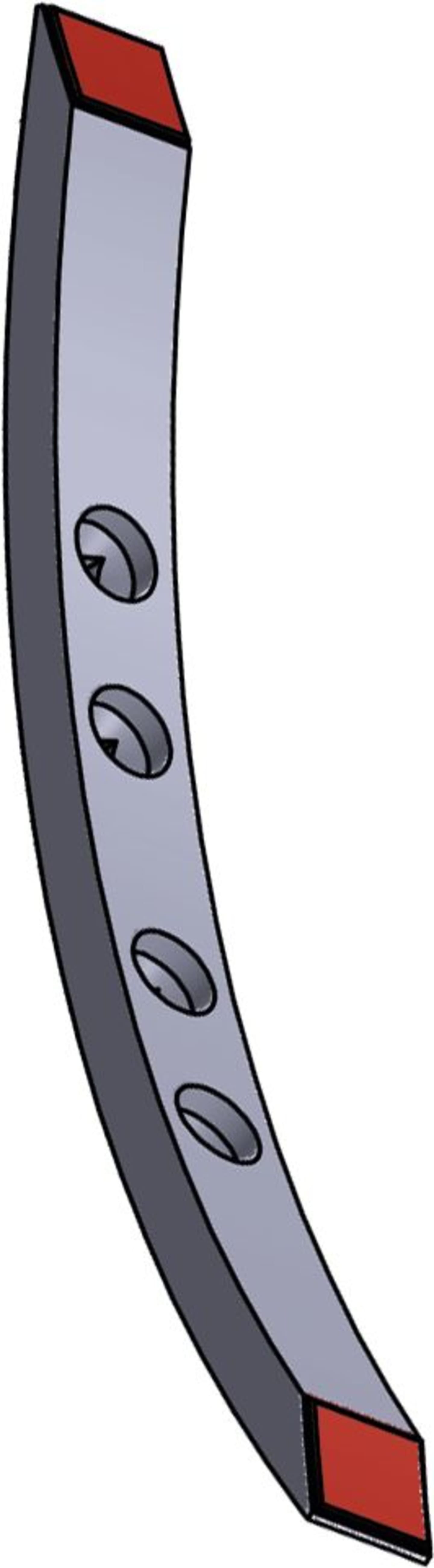 Scharspitze 493 x 40 x 20 mm Wolfram-Carbidbeschichtung, für Grubber Horsch