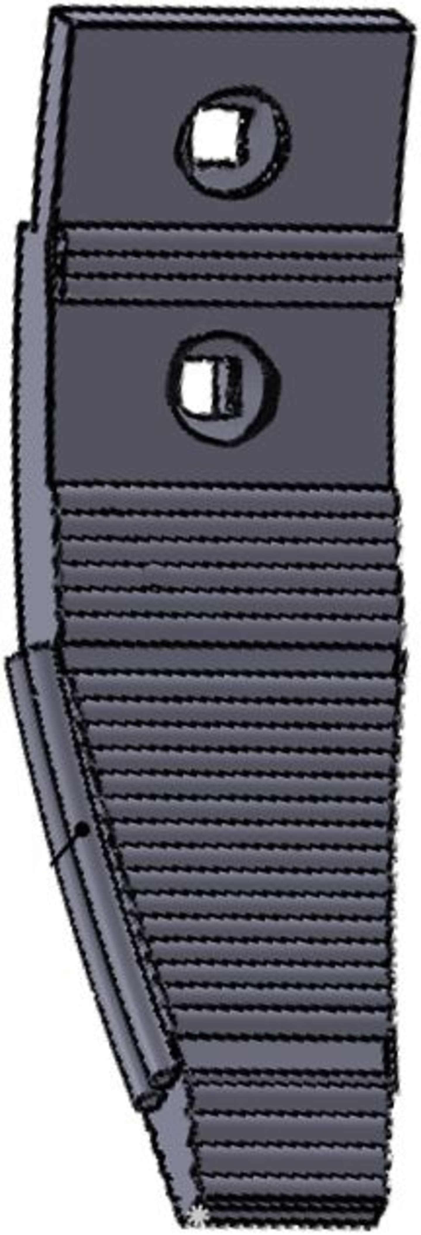 Scharspitze 278 x 80 x 8/12 mm hartmetallbeschichtet, für Grubber Horsch TerraGrip, Terrano, Tiger