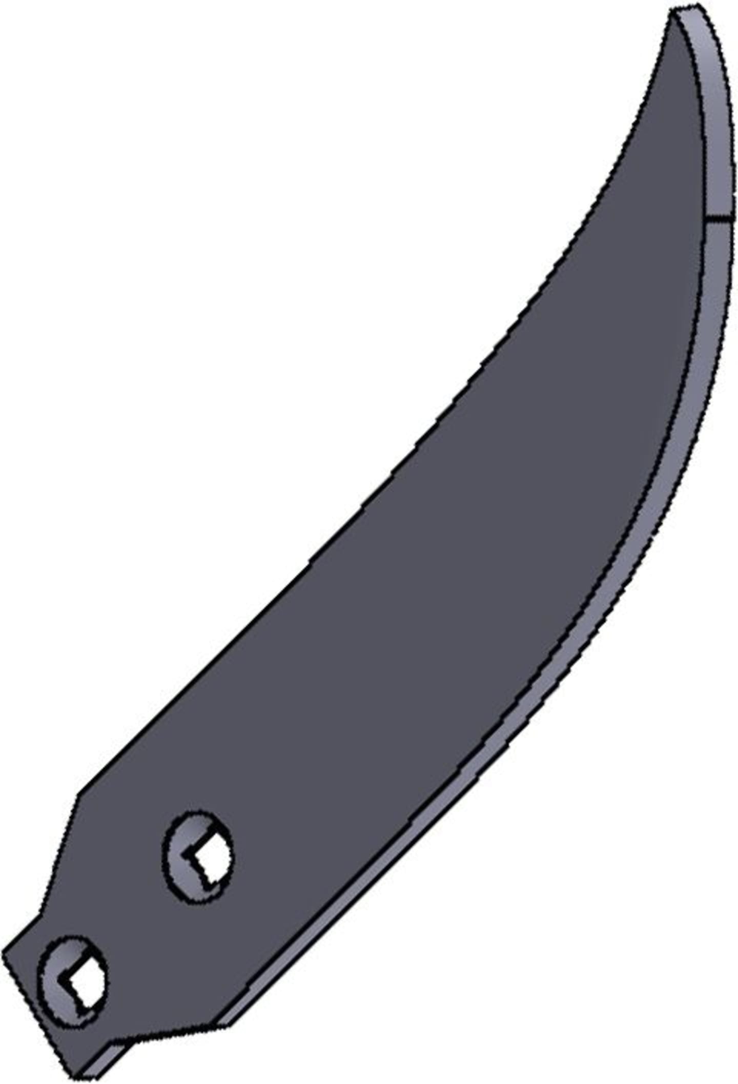 Leitblech 409 x 45/80 x 8 mm links, schmal, für Grubber Horsch TerraGrip, Terrano, Tiger