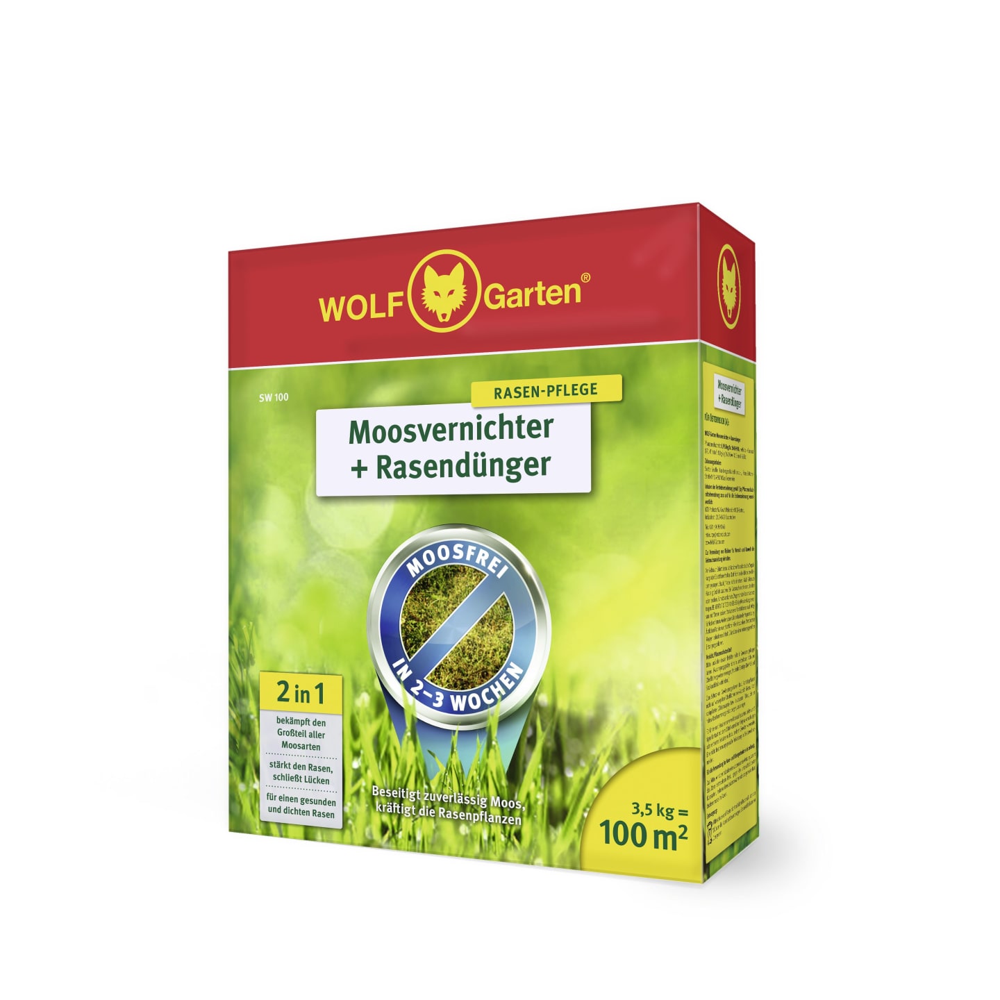 Wolf-Garten® MV Rasendünger 3,5 kg Karton Ausreichend für ca. 100 m²
