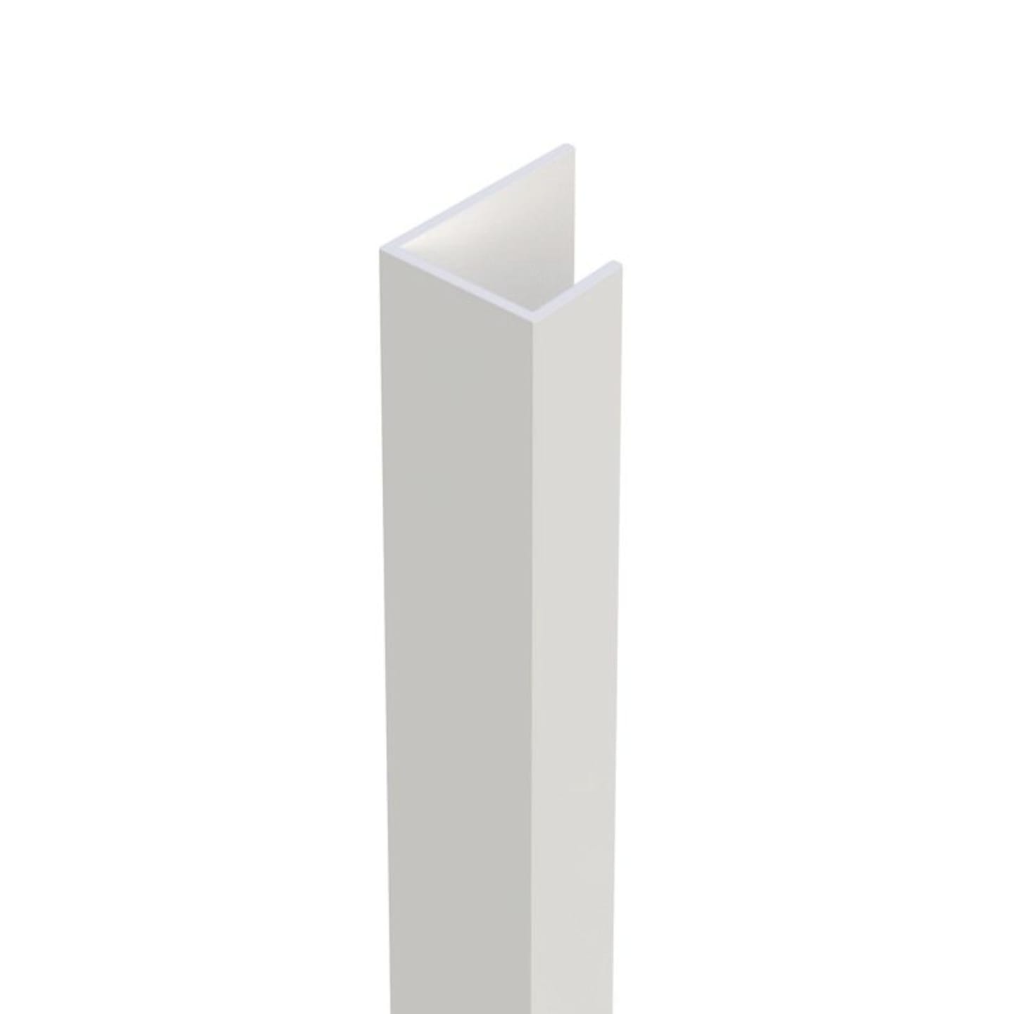 Formel-Pro Einfassprofil für den Trockenbau, PVC, weiß, für GK 15mm, 2500mm lang
