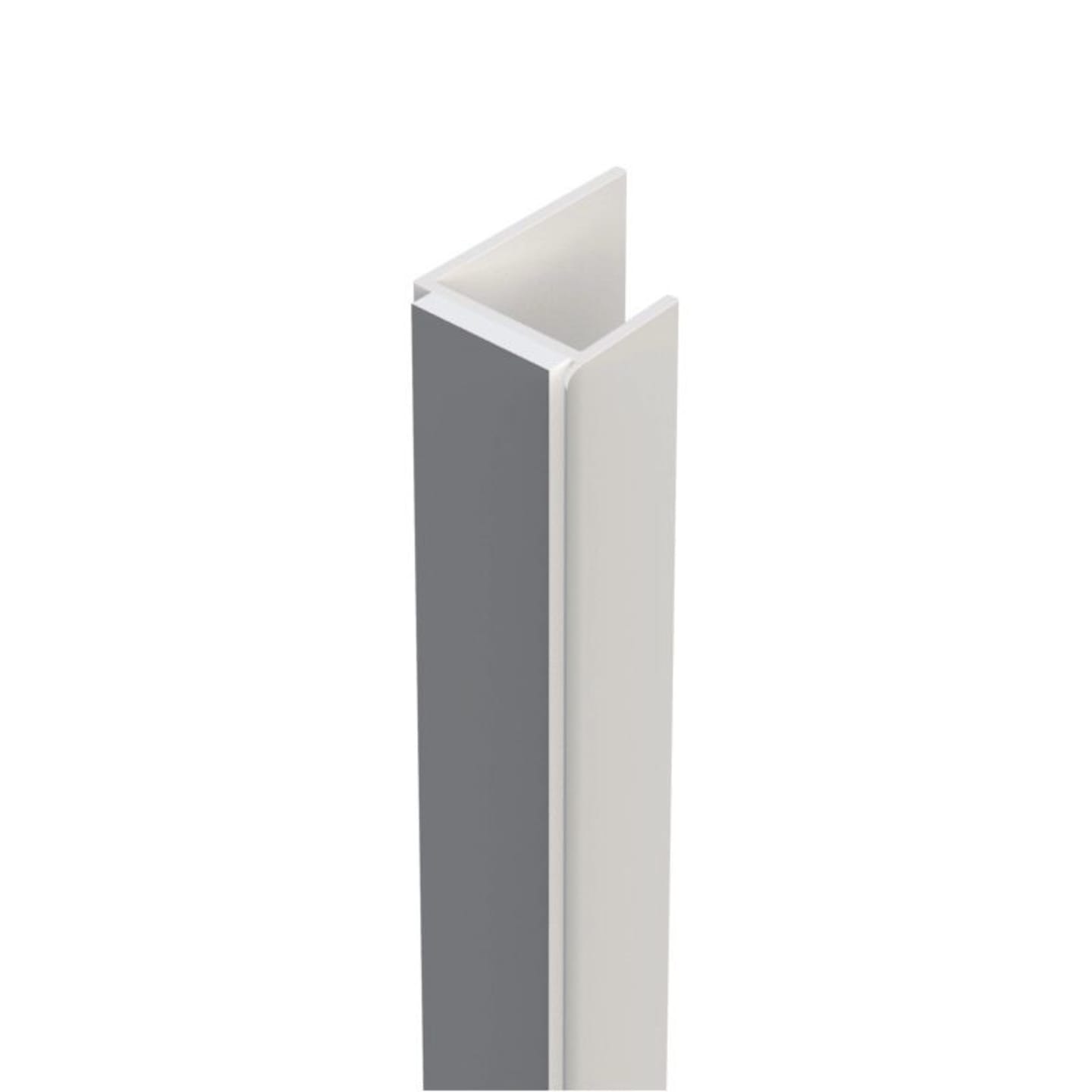 Formel-Pro Einfassprofil für den Trockenbau, PVC, weiß, selbstklebend, mit Schutzlippe, GK 12,5mm, 2500mm lang