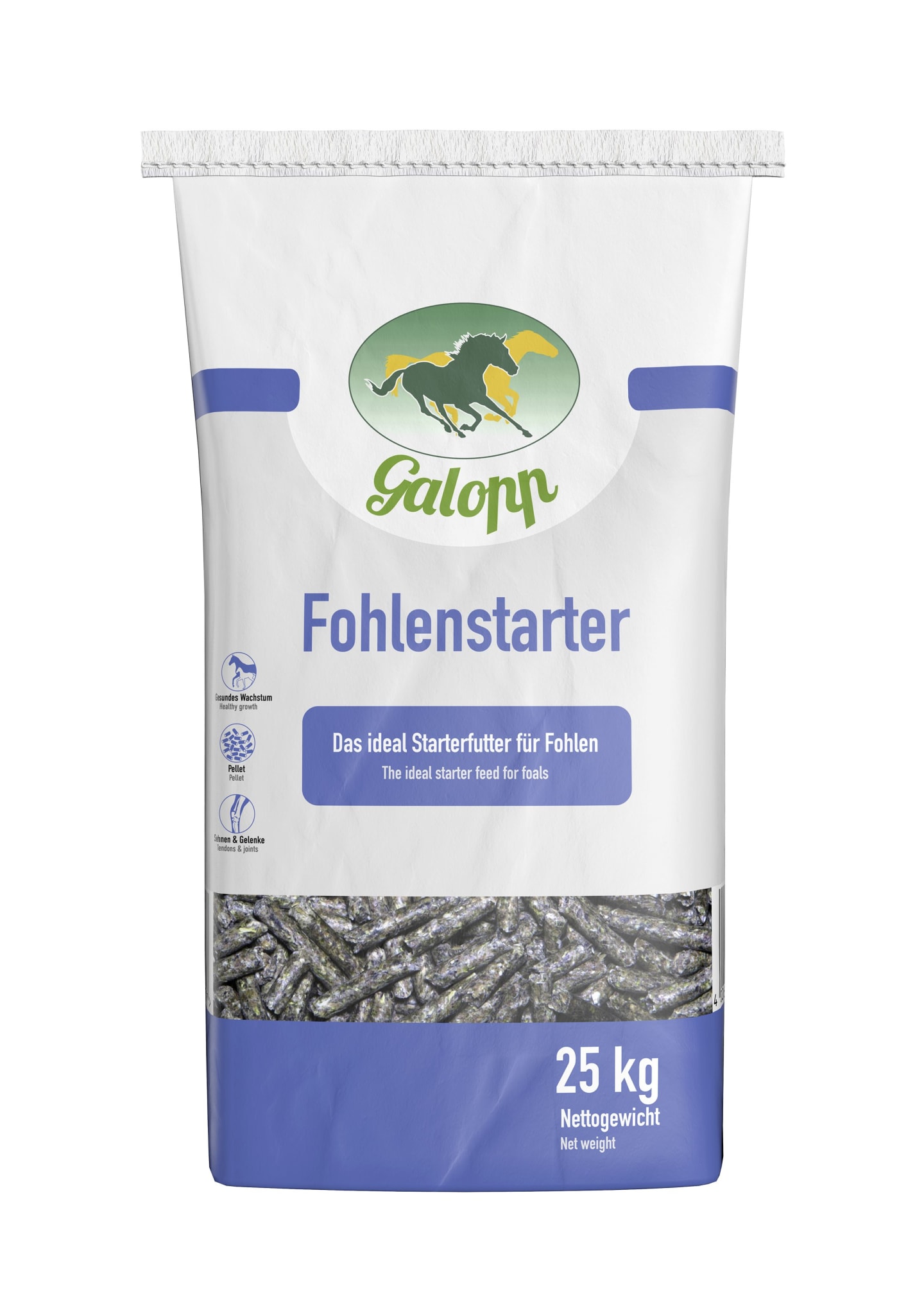 Galopp Fohlenstarter schmackhafte Pellets für saugende Fohlen bis zum Absetzen 25 kg Sack