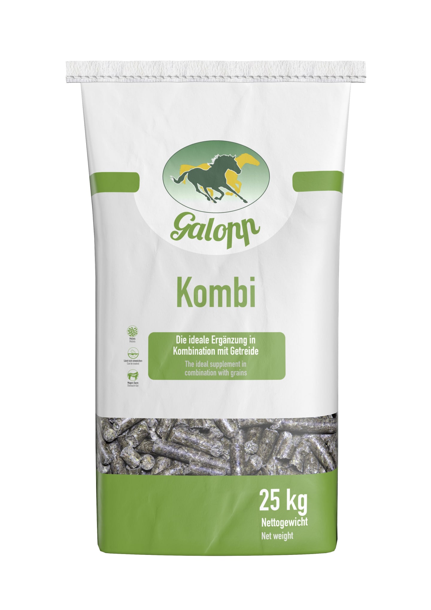 Galopp Kombi voll mineralisiertes Pelletfutter zur Ergänzung mit Hafer 25 kg Sack